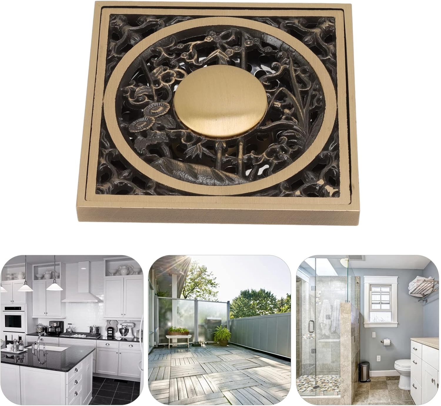 Fafeicy Floor Drain for Bathroom and Kitchen