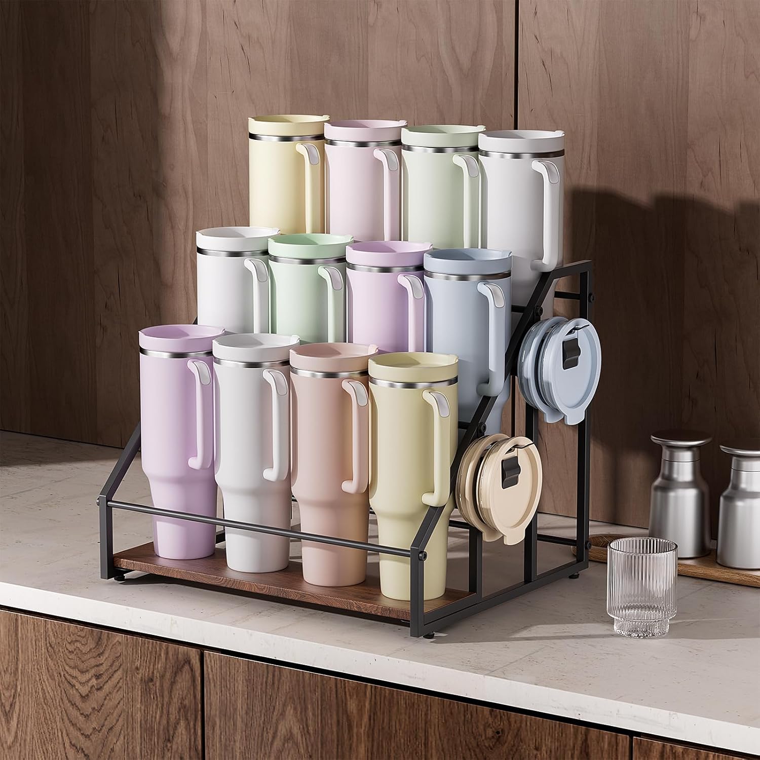 MOJOHAND Water Bottle Organizer 3 Tier Hold 12