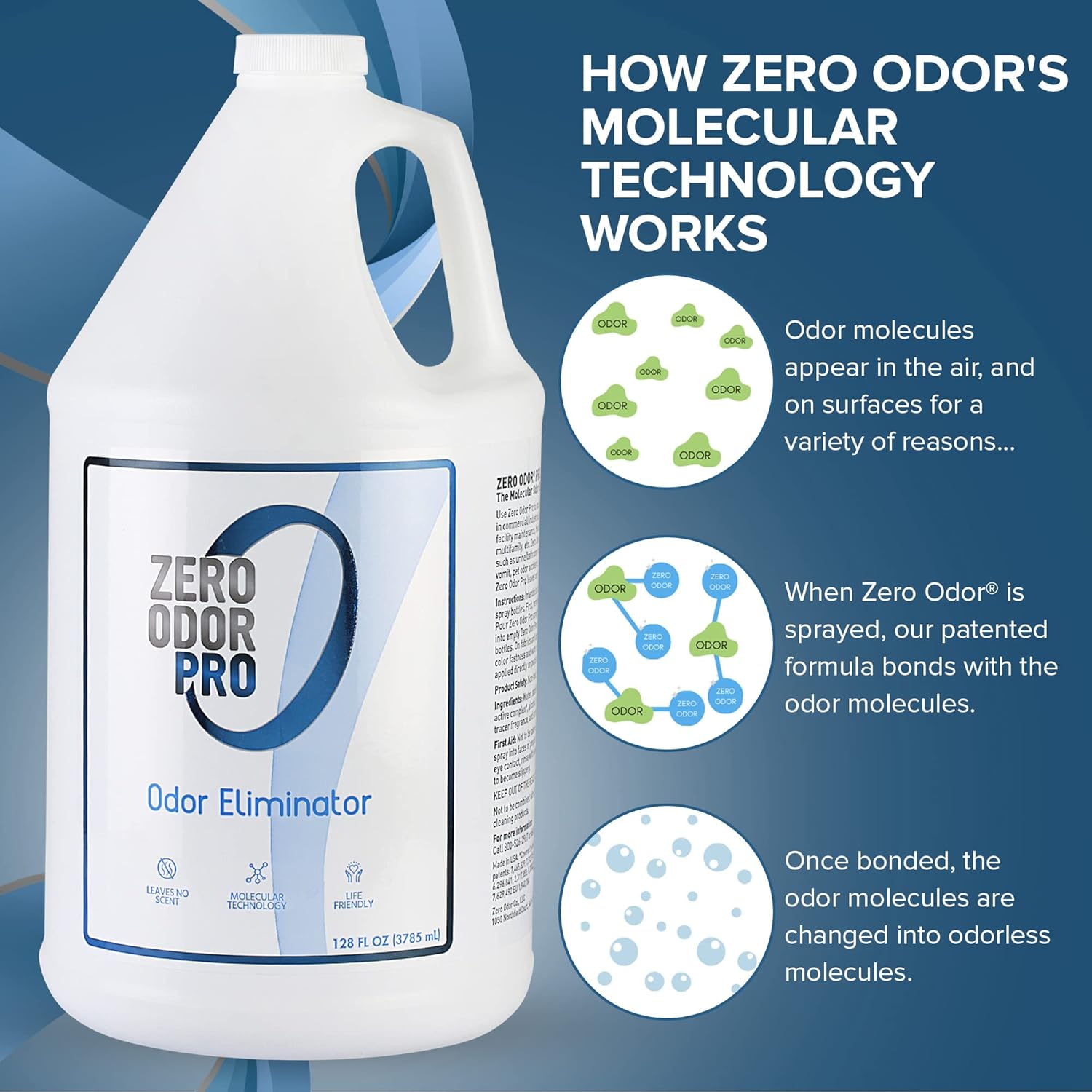 Zero Odor Pro - 128oz Commercial Strength Odor Eliminator Refill 1
