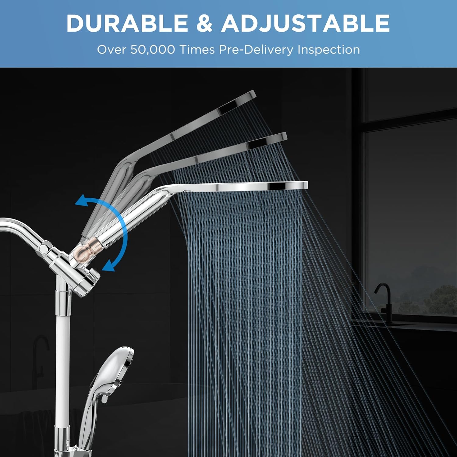 MakeFit 2-in-1 Dual Shower Head Combo Kit
