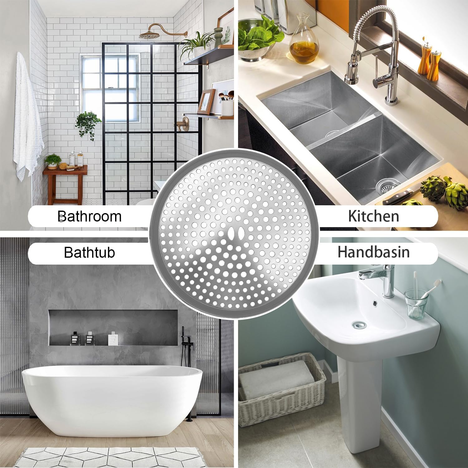 TTRWIN Premium Drain Hair Catcher for Shower Sink