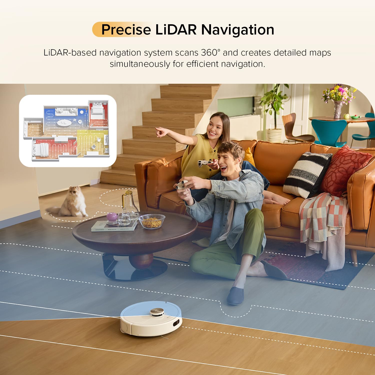Roborock Q7 M5 Robot Vacuum and Mop Combo with LiDAR