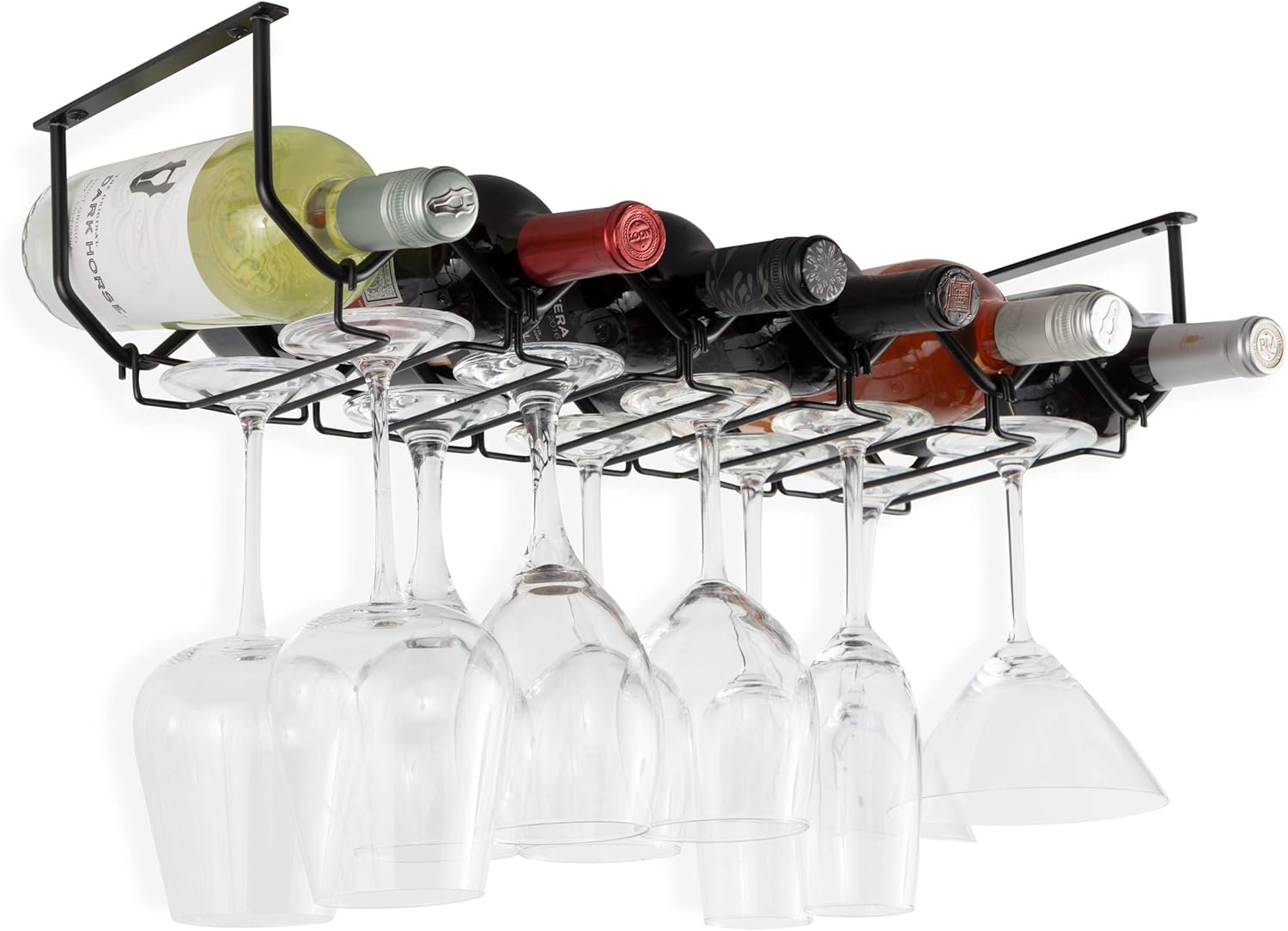 Wallniture Piccola Under Cabinet Wine Glass Holder