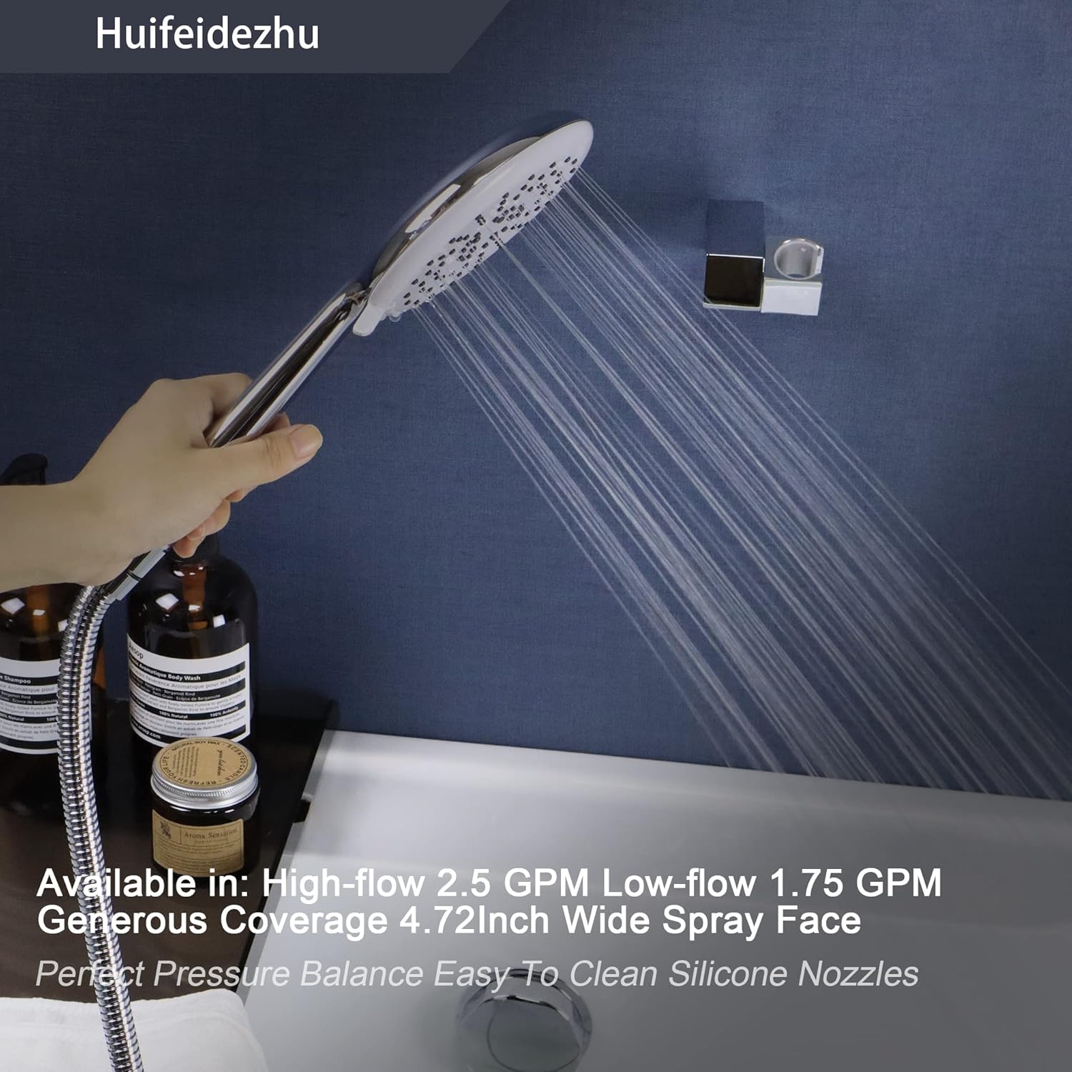 Huifeidezhu 3-in-1 Handheld Shower Head