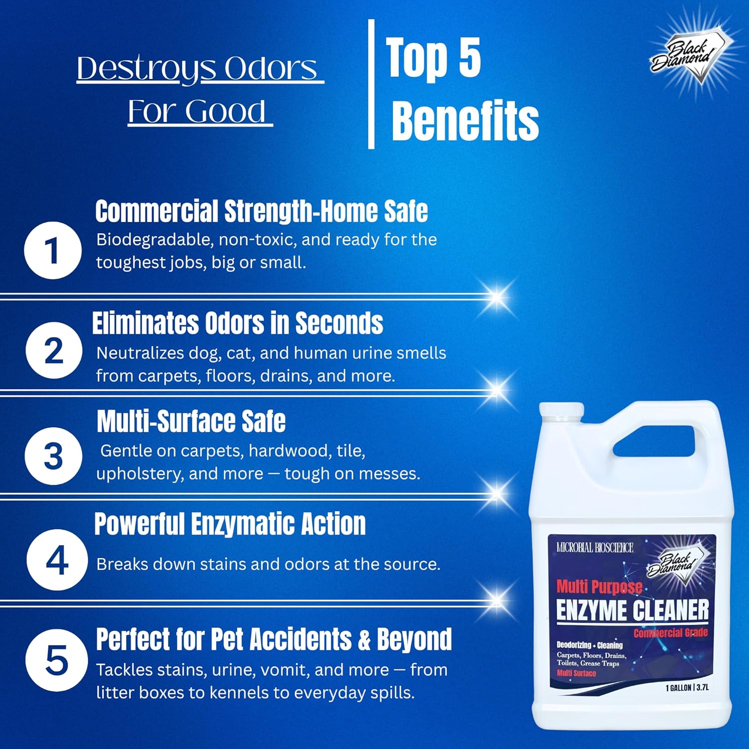 Black Diamond Stoneworks Enzyme Cleaner 1 Gallon 1