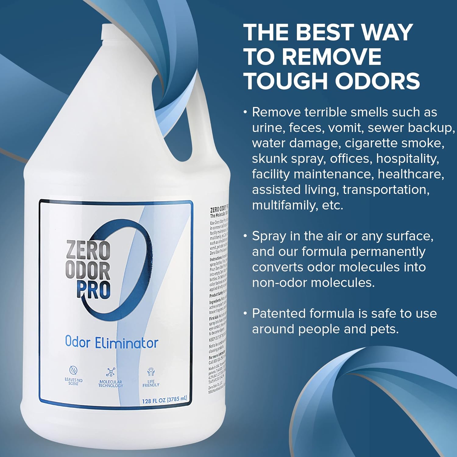 Zero Odor Pro - 128oz Commercial Strength Odor Eliminator Refill 1