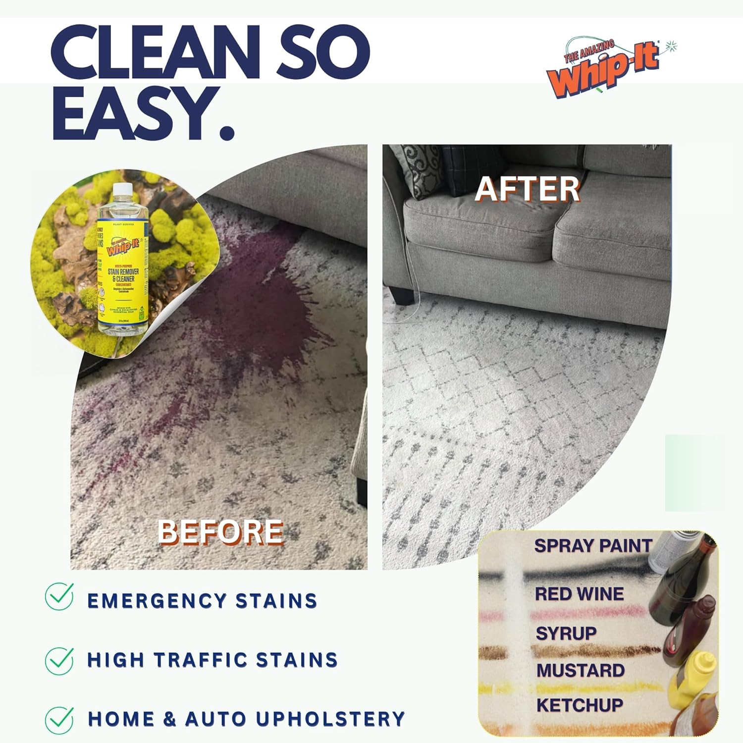 THE AMAZING WHIP-IT Stain Remover Kit