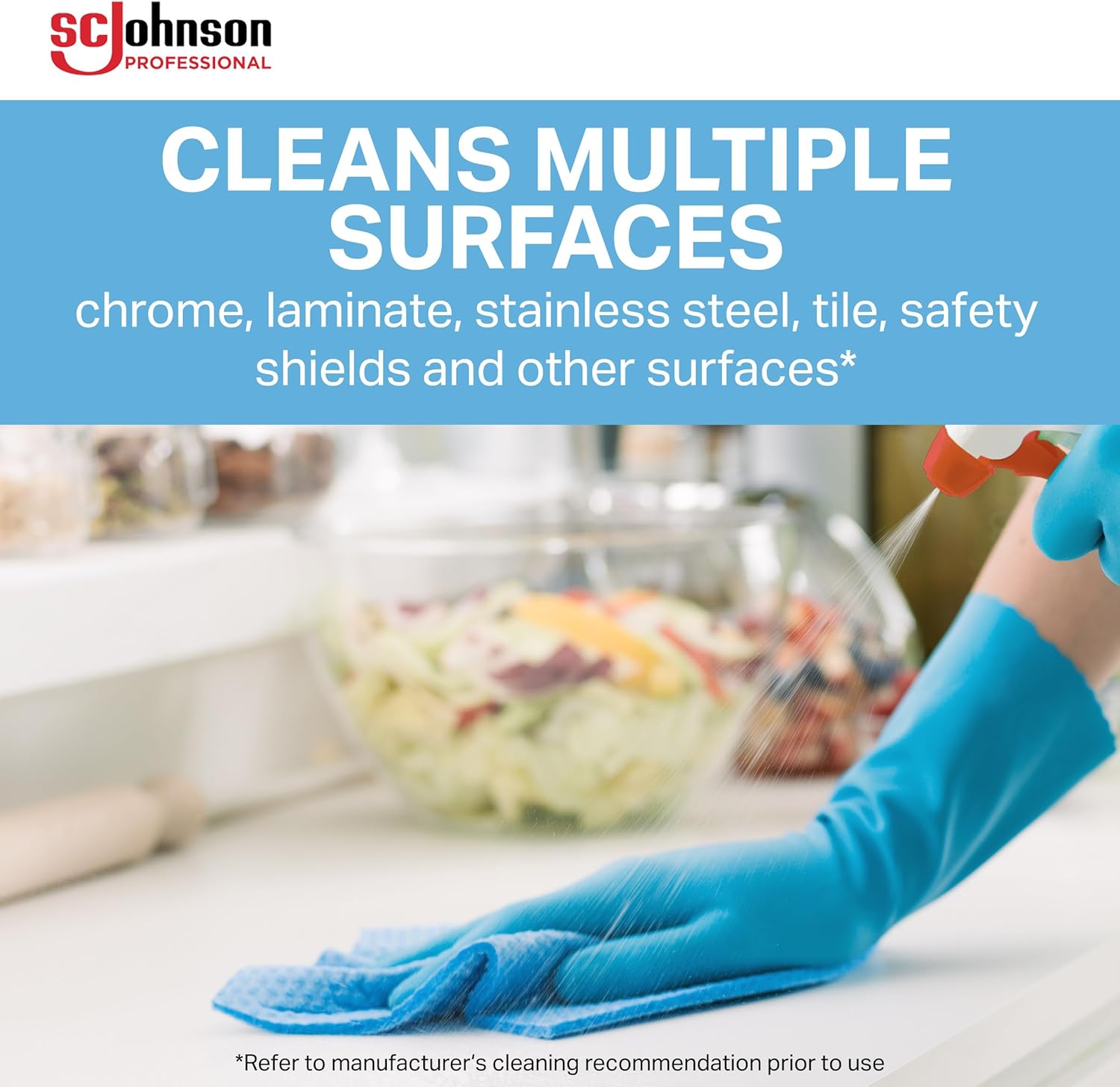 SC Johnson Professional Windex 128 Oz Glass Cleaner