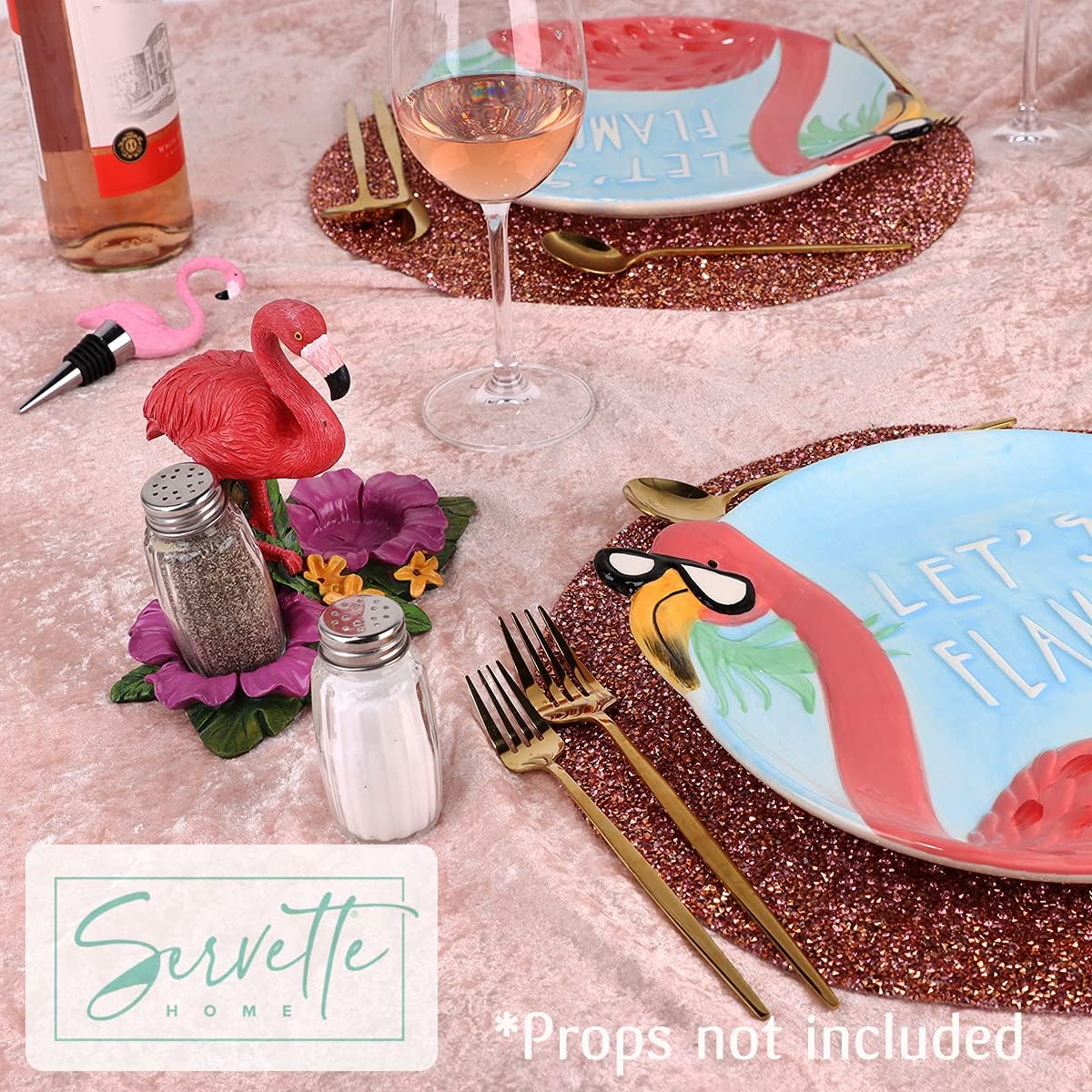 Flamingo Salt Pepper Shaker Set by Servette Home
