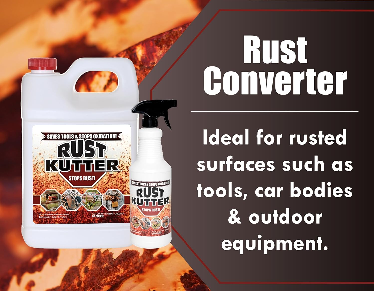 Rust Kutter Rust Converter with Spray Gun USA Made