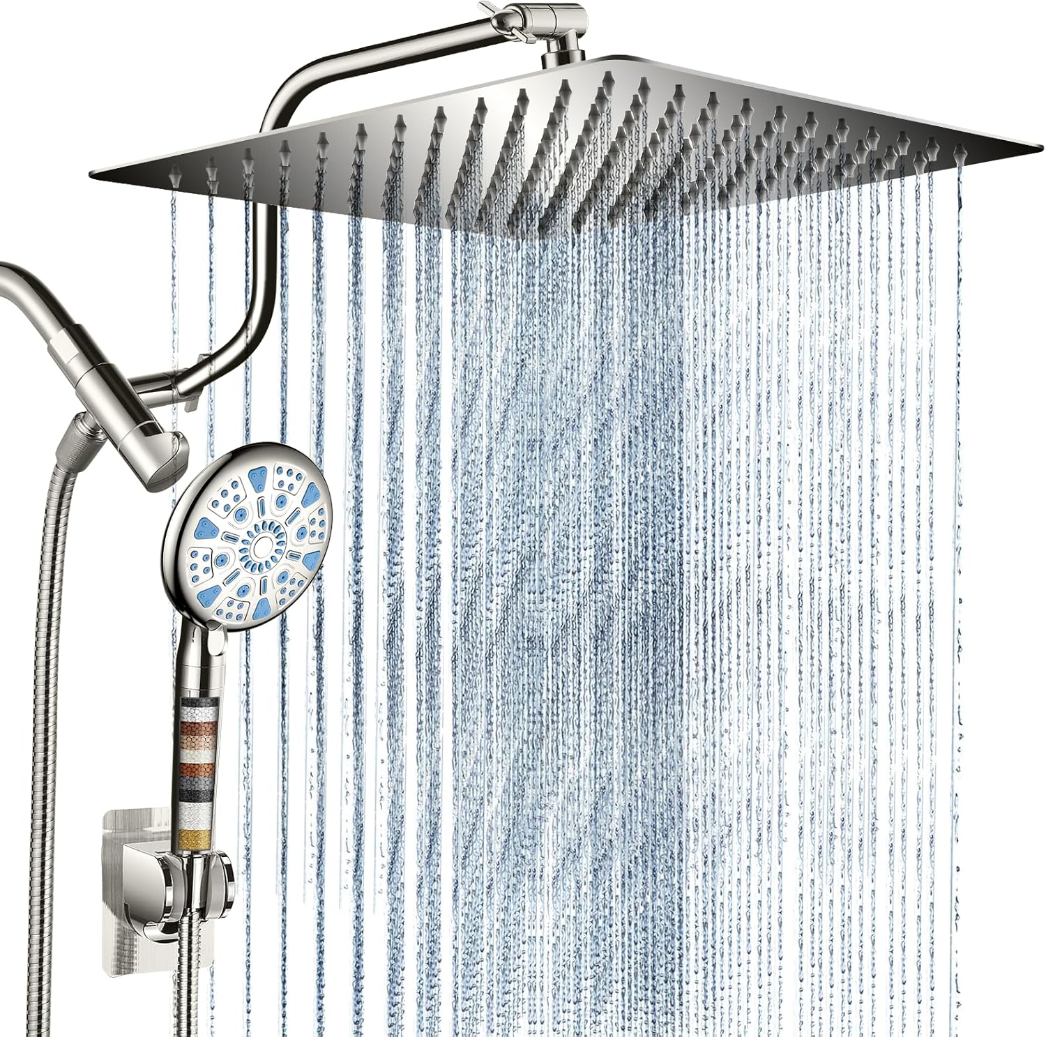 Cobbe 12 Inch 3-Way Rain Shower Head with Handheld Combo