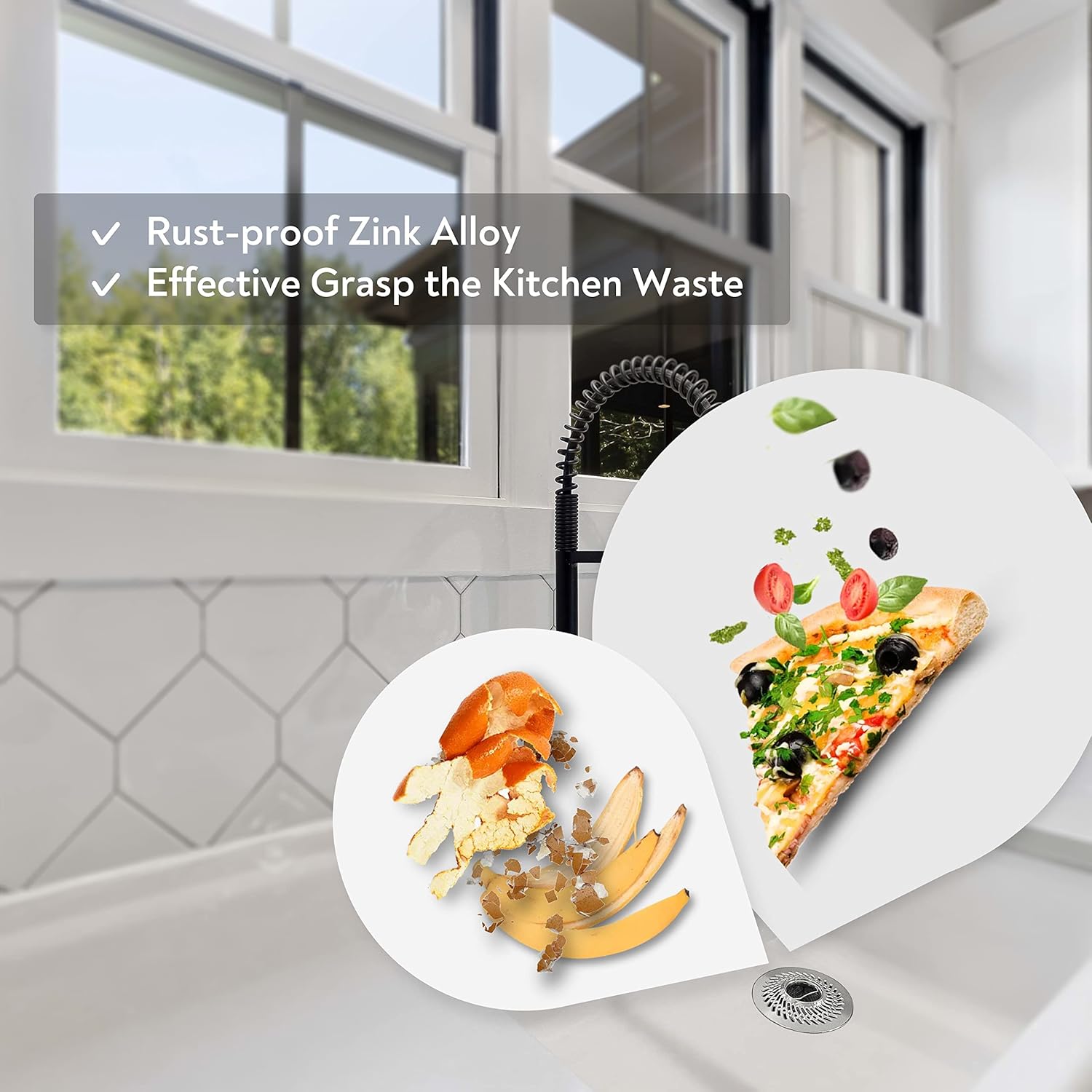 Shower Drain Hair Catcher Pop Up Strainer Bath Tub Stopper