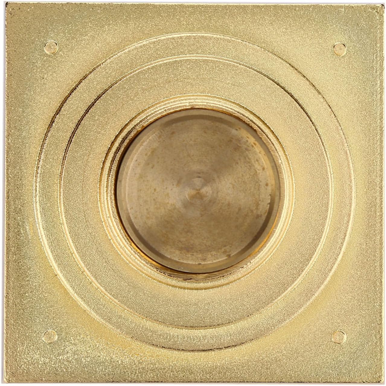 Topyond Brass Square Shower Drain with Antique Design