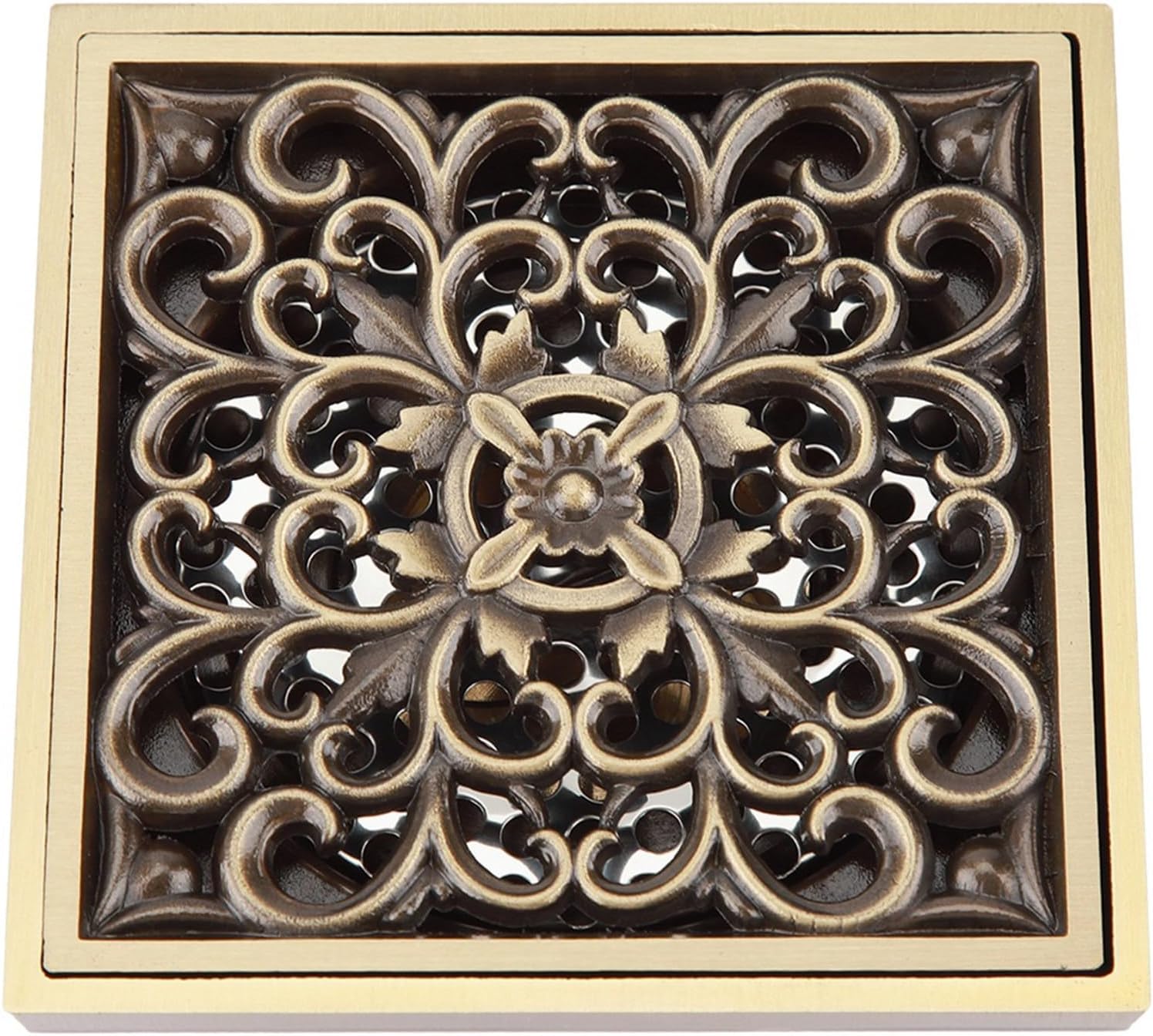 Hilitand Antique Brass Drain Strainer Cover Grate