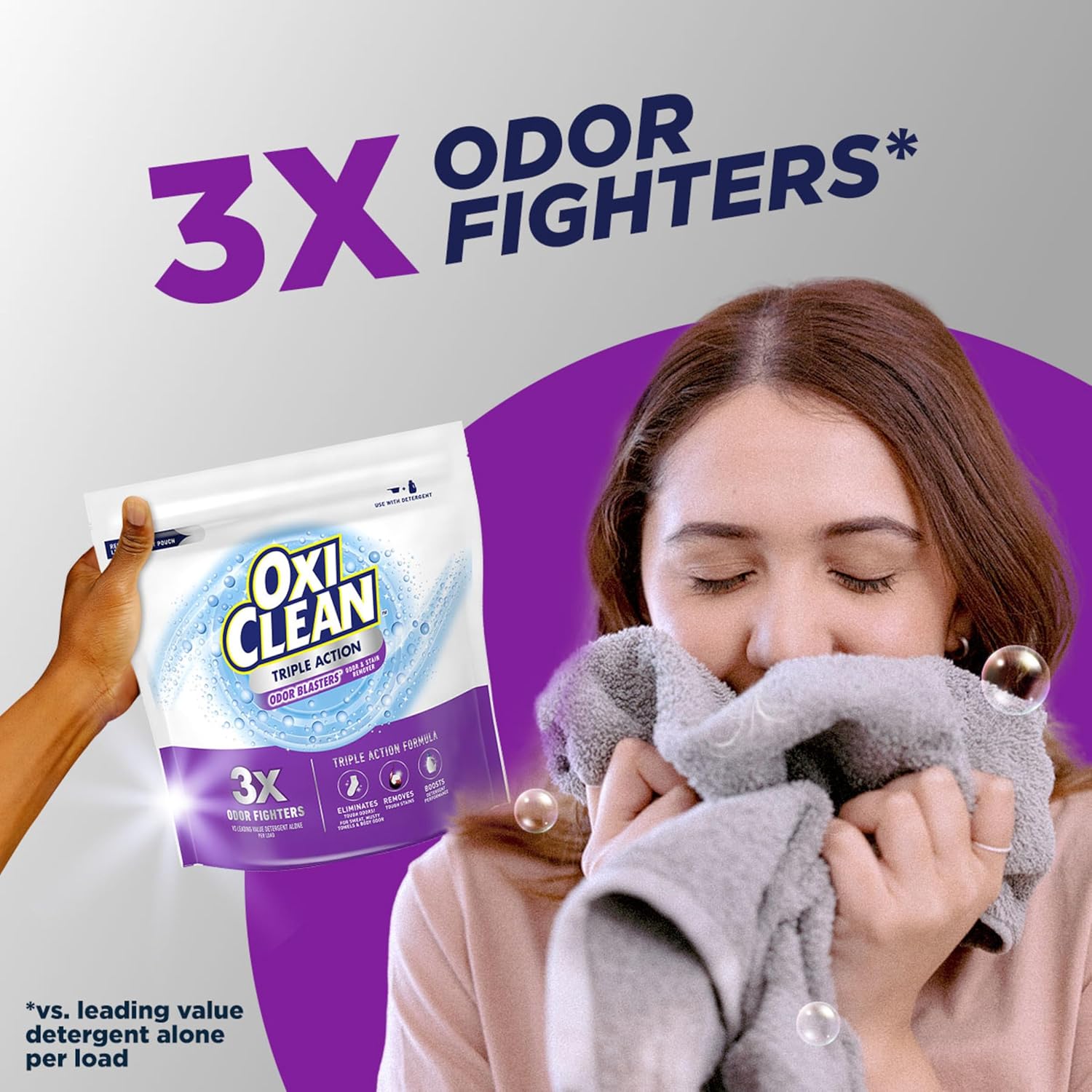 OxiClean Triple Action Odor Blasters 4 LB Pouch 1