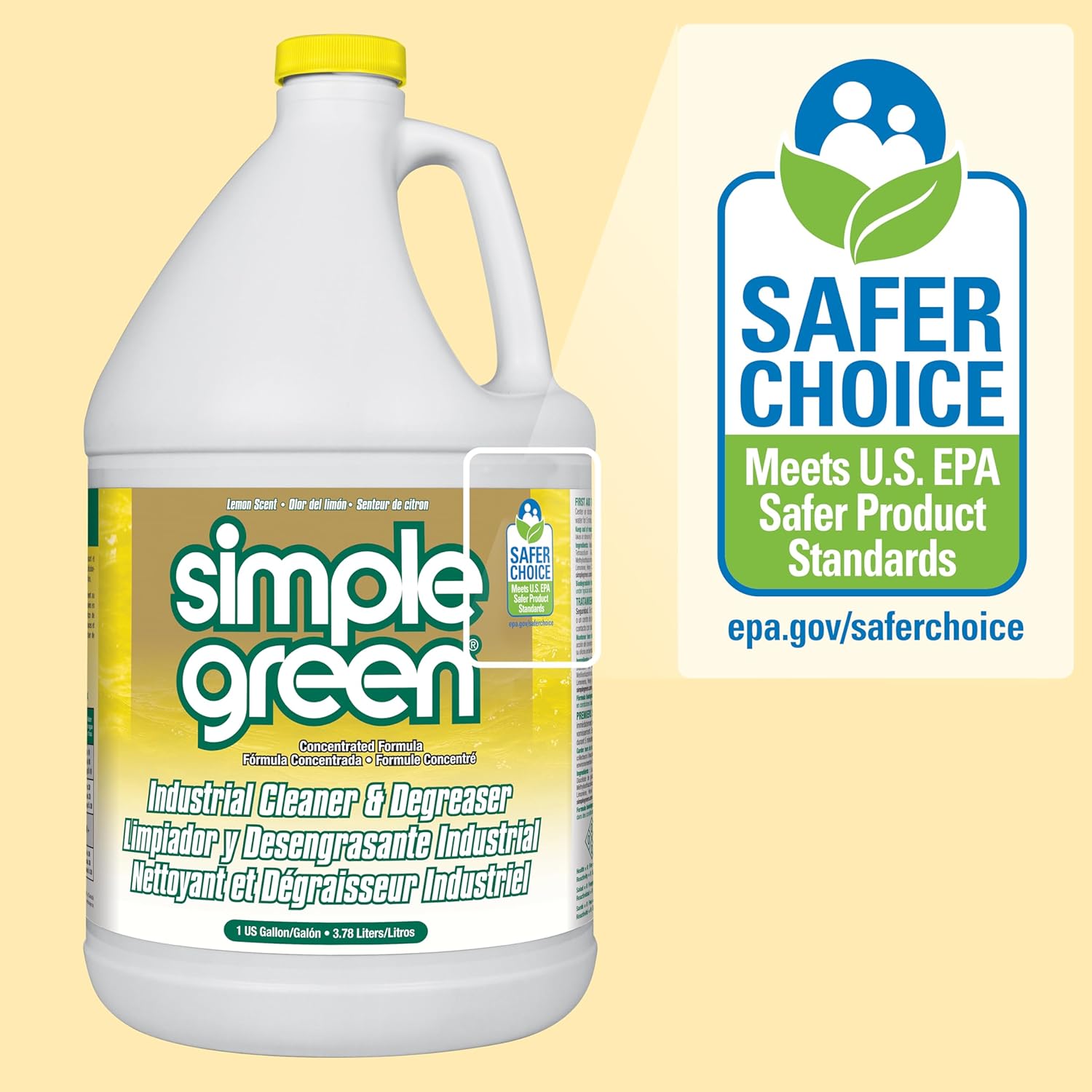 Simple Green Industrial Cleaner Degreaser 1 Gallon Bottle