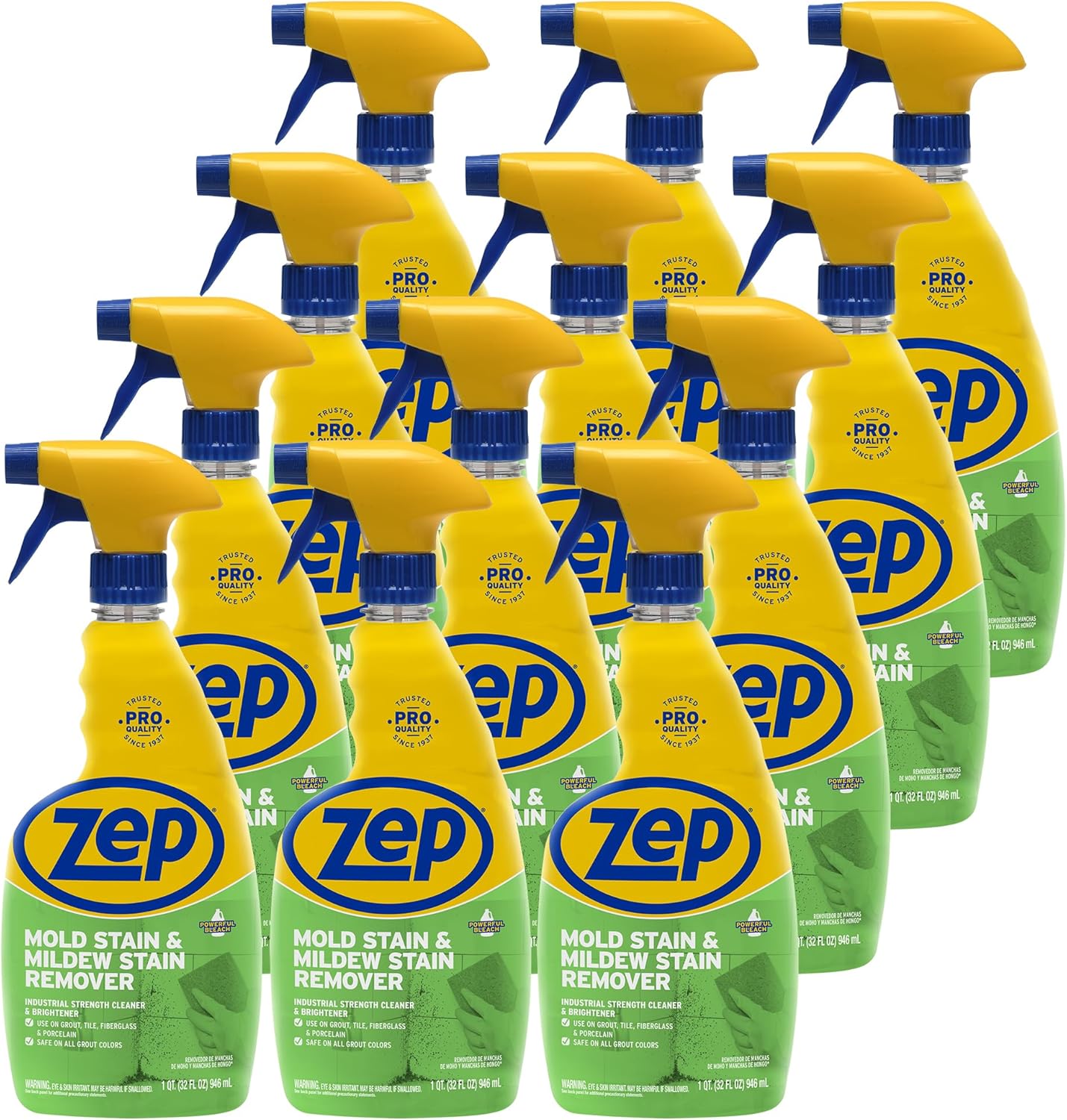 Zep Mold Stain Remover - 32 oz Pack of 12