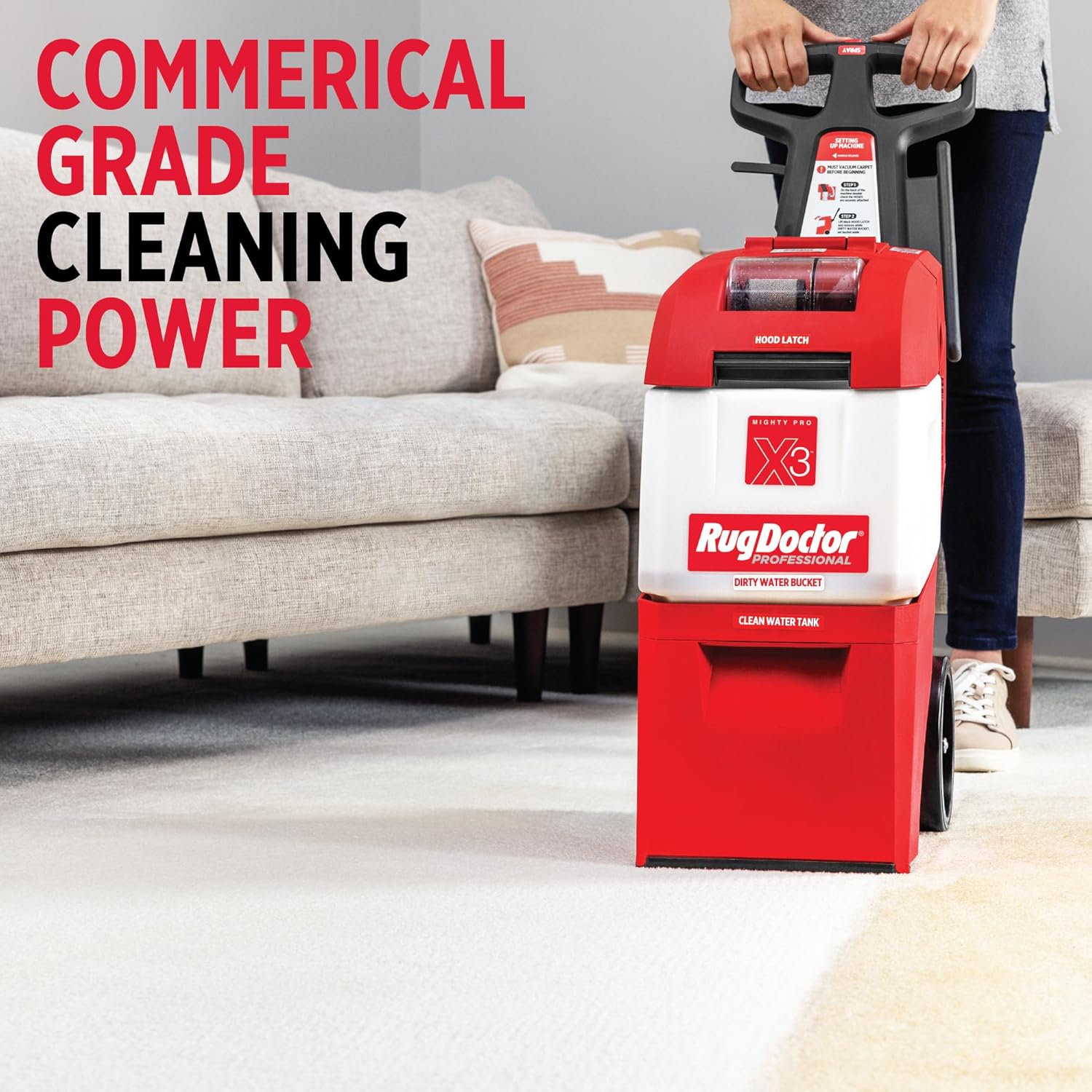 Rug Doctor X3 Commercial Carpet Cleaner - Pet Pro Pack