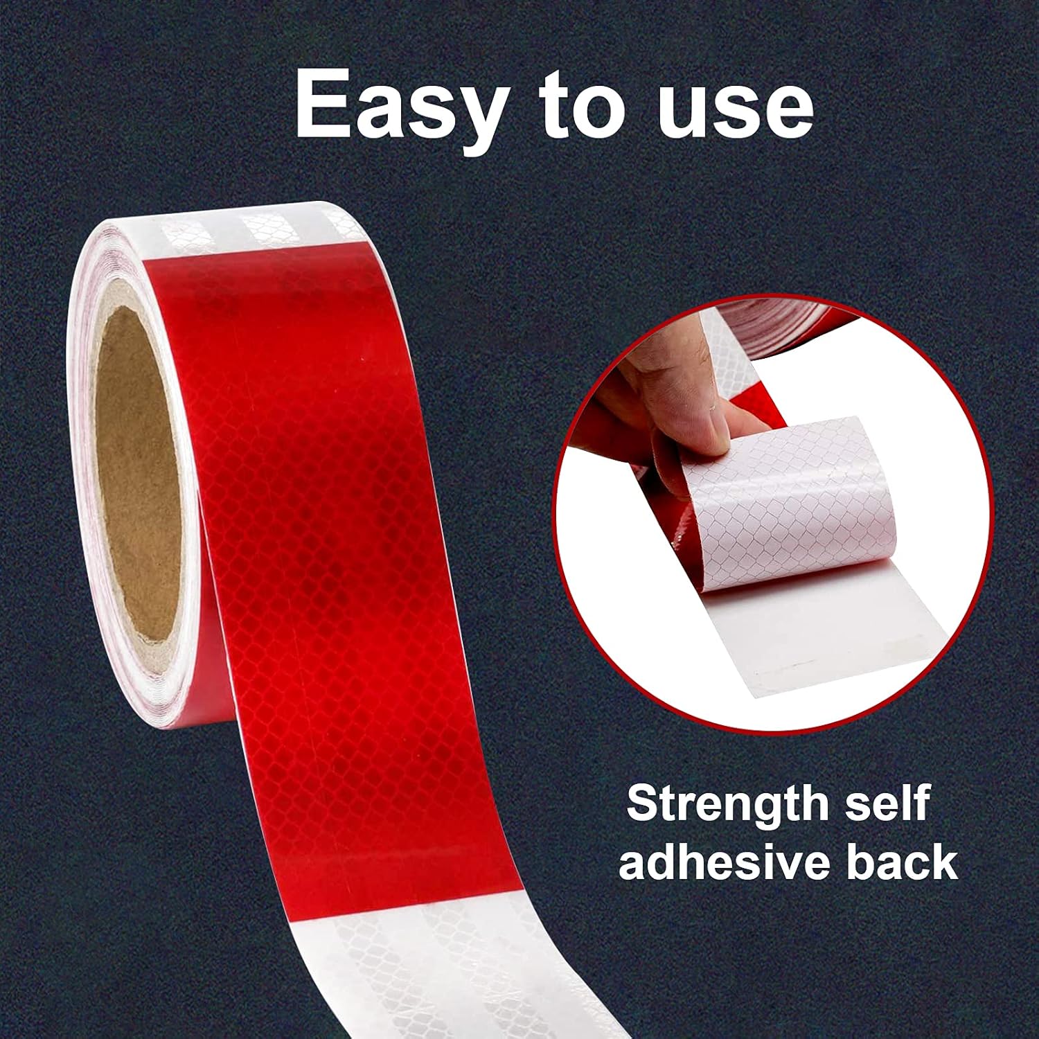 2 x 32 Reflective Safety Tape Red White