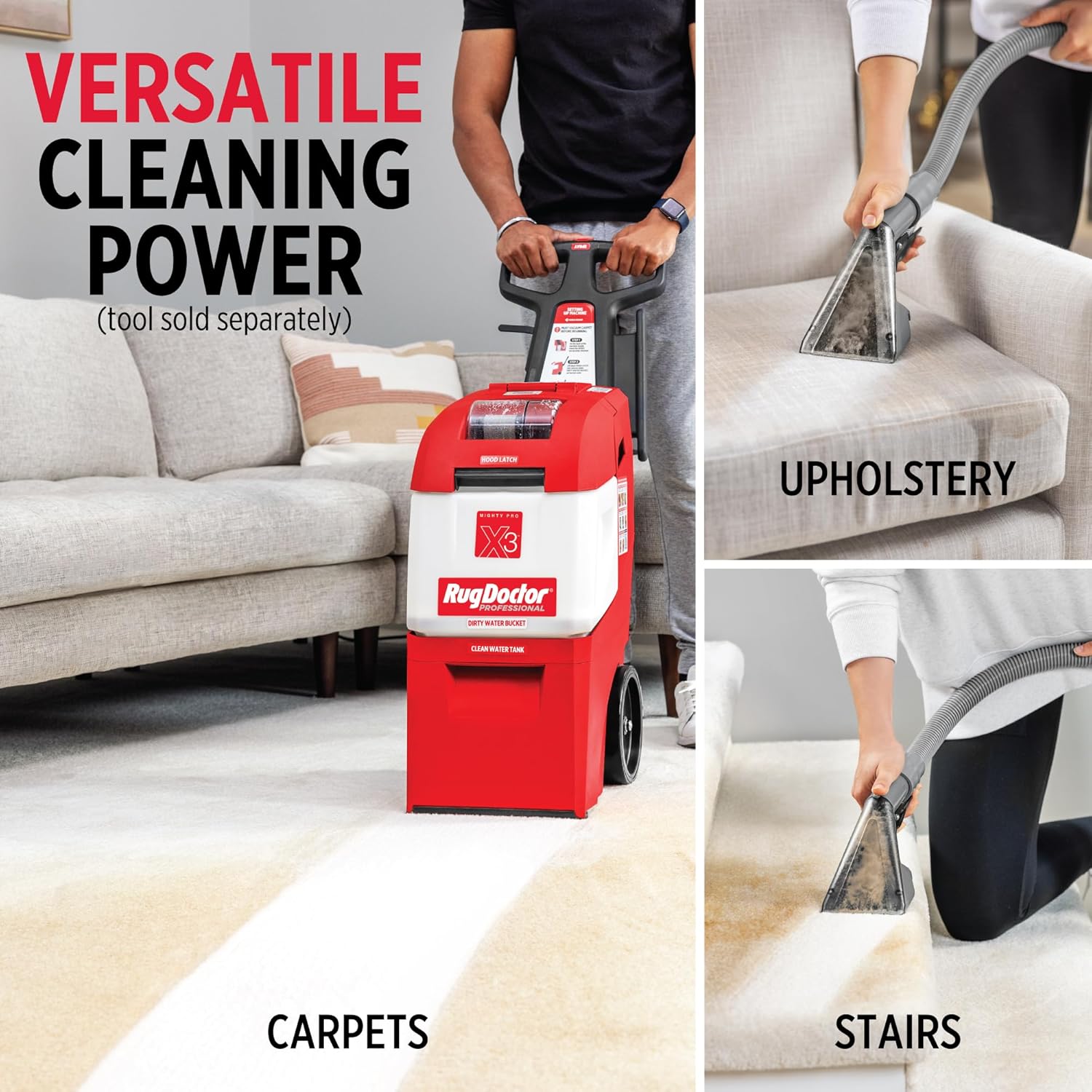 Rug Doctor X3 Commercial Carpet Cleaner - Pet Pro Pack