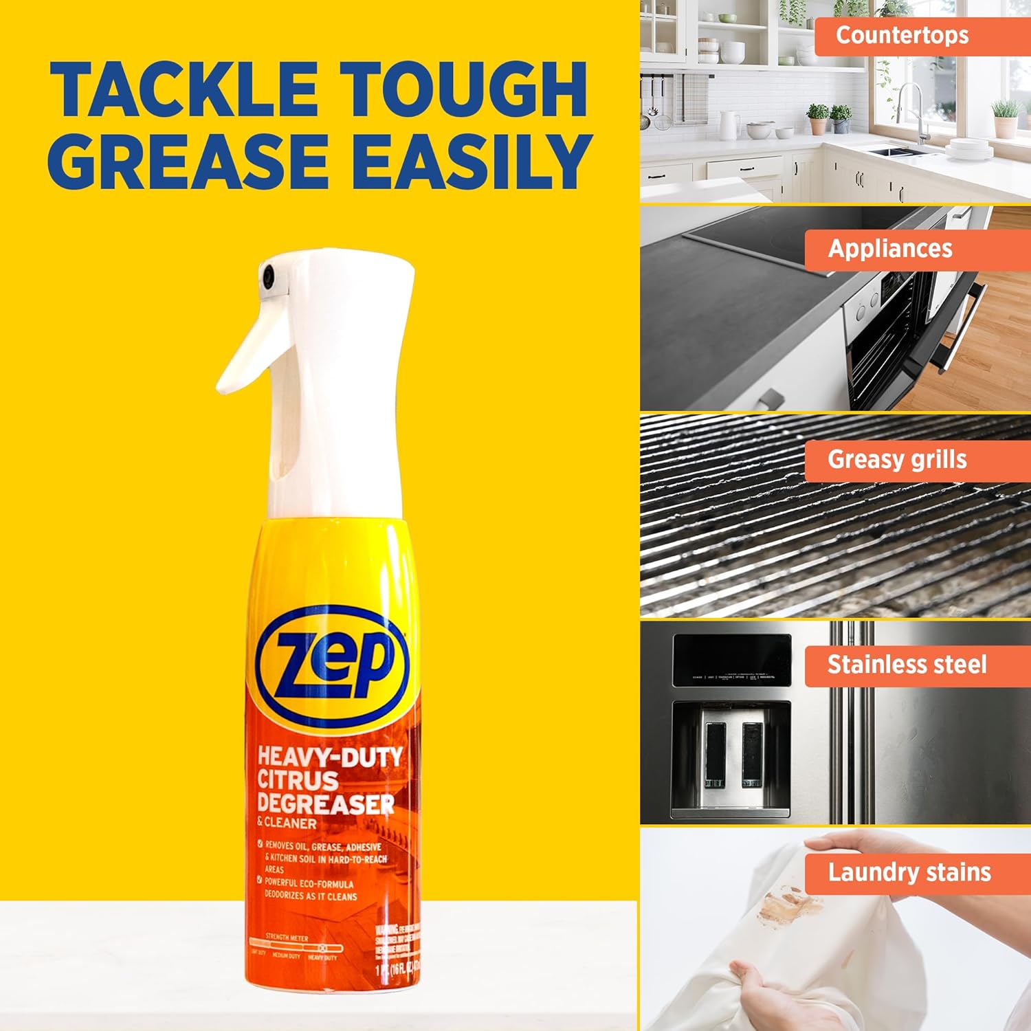 Zep Heavy Duty Citrus Degreaser Mist - 16 fl oz