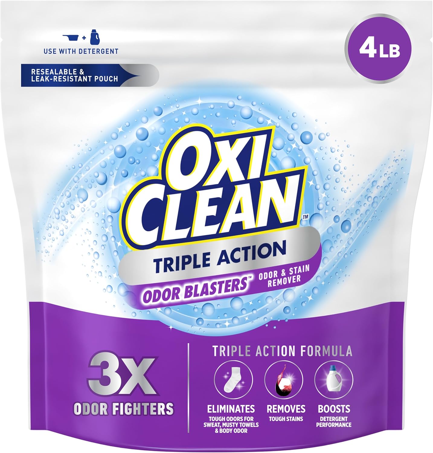 OxiClean Triple Action Odor Blasters 4 LB Pouch 1