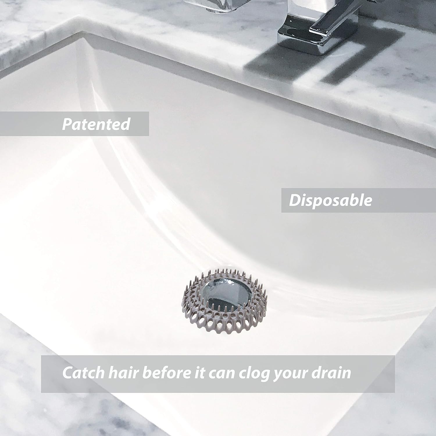 Evriholder Vanity Sink Drain Savers 12-Pack
