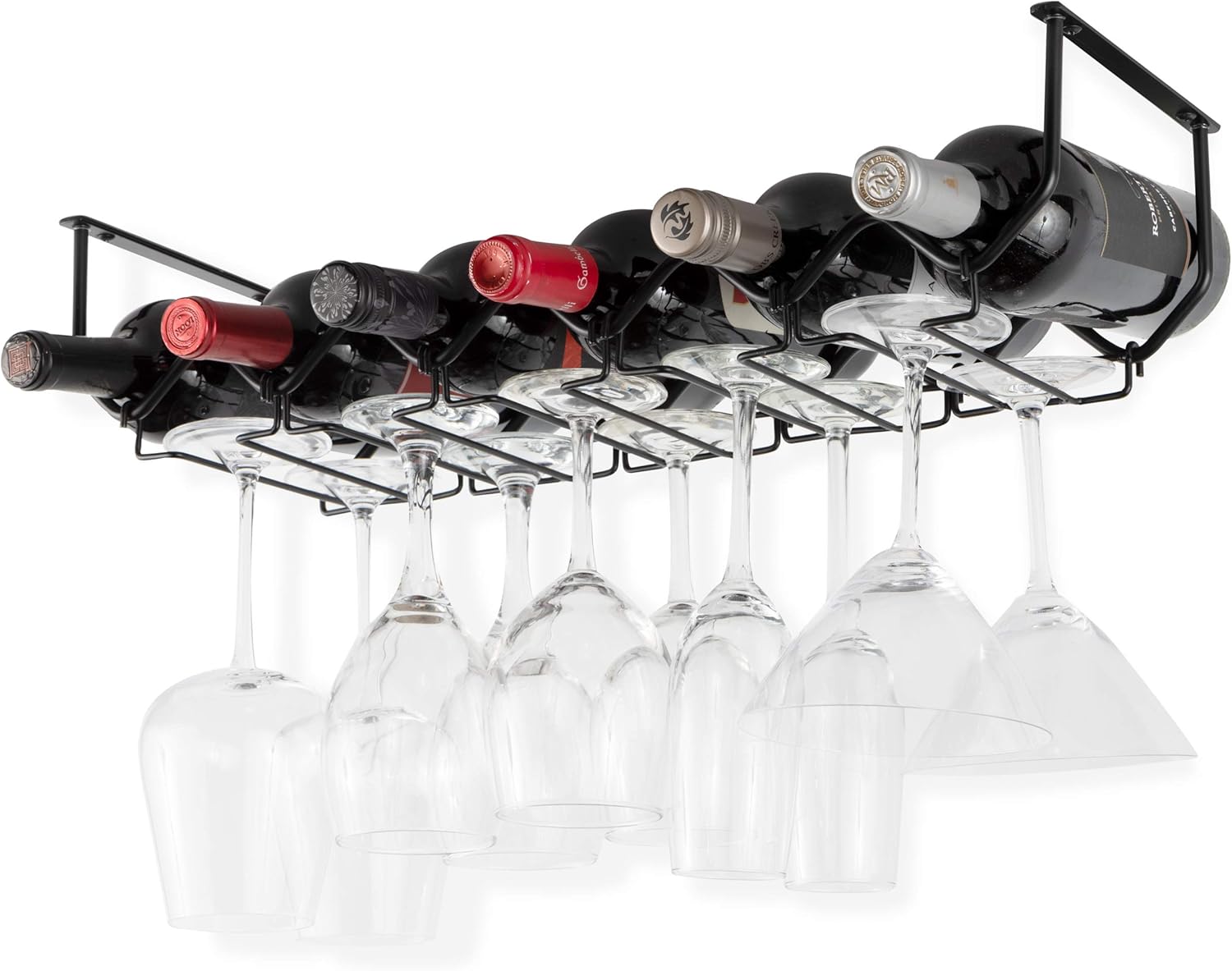 Wallniture Piccola Under Cabinet Wine Glass Holder