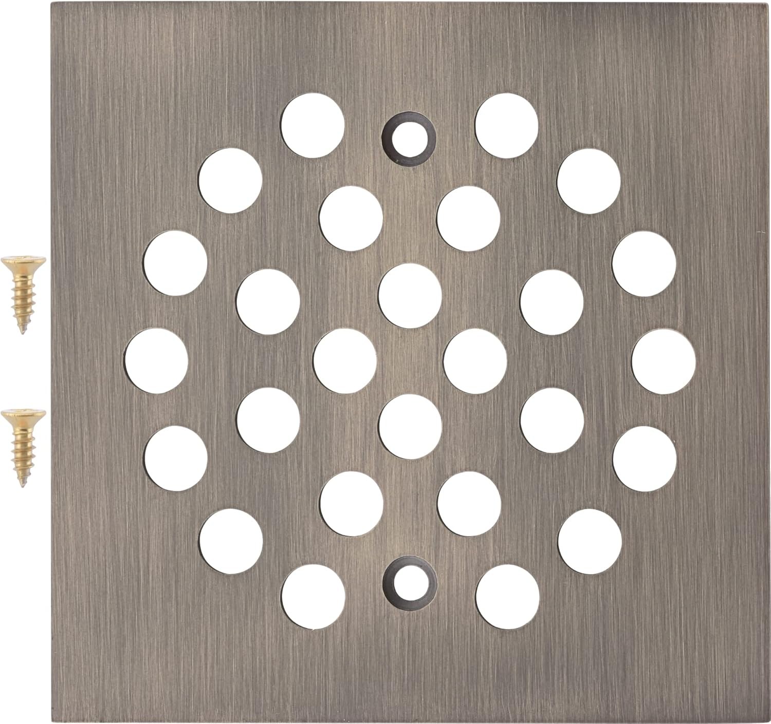 Bropury Square 4-14 Inch Shower Drain Cover Brushed Nickel