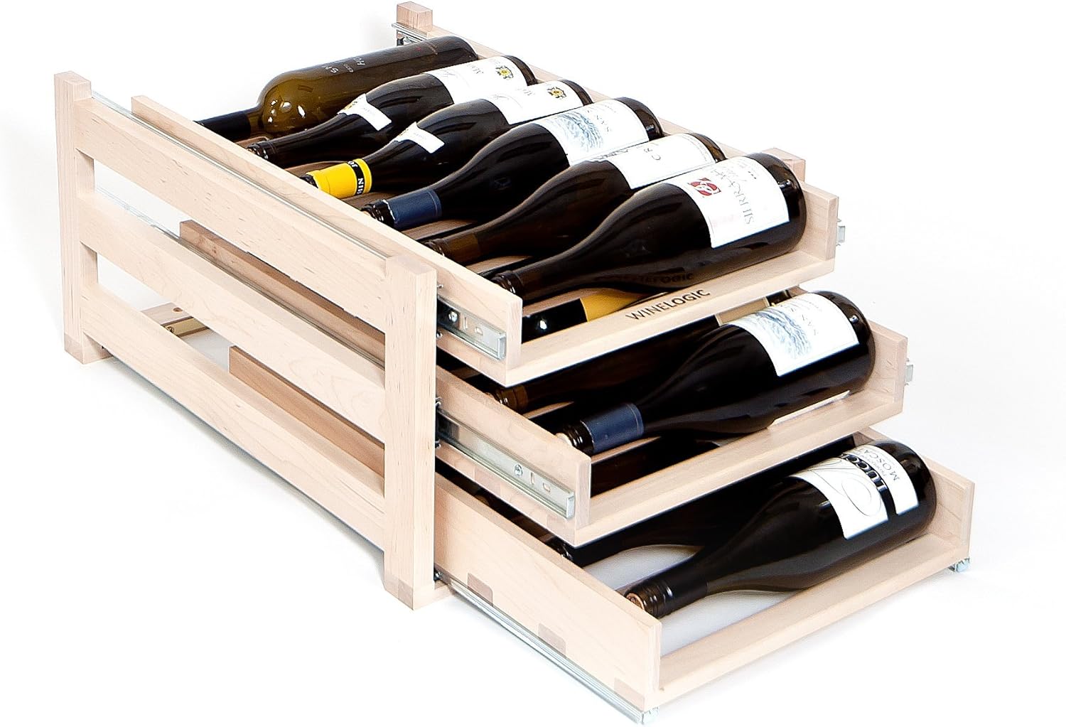 Wine Logic 18-Bottle In-Cabinet Sliding Wine Rack