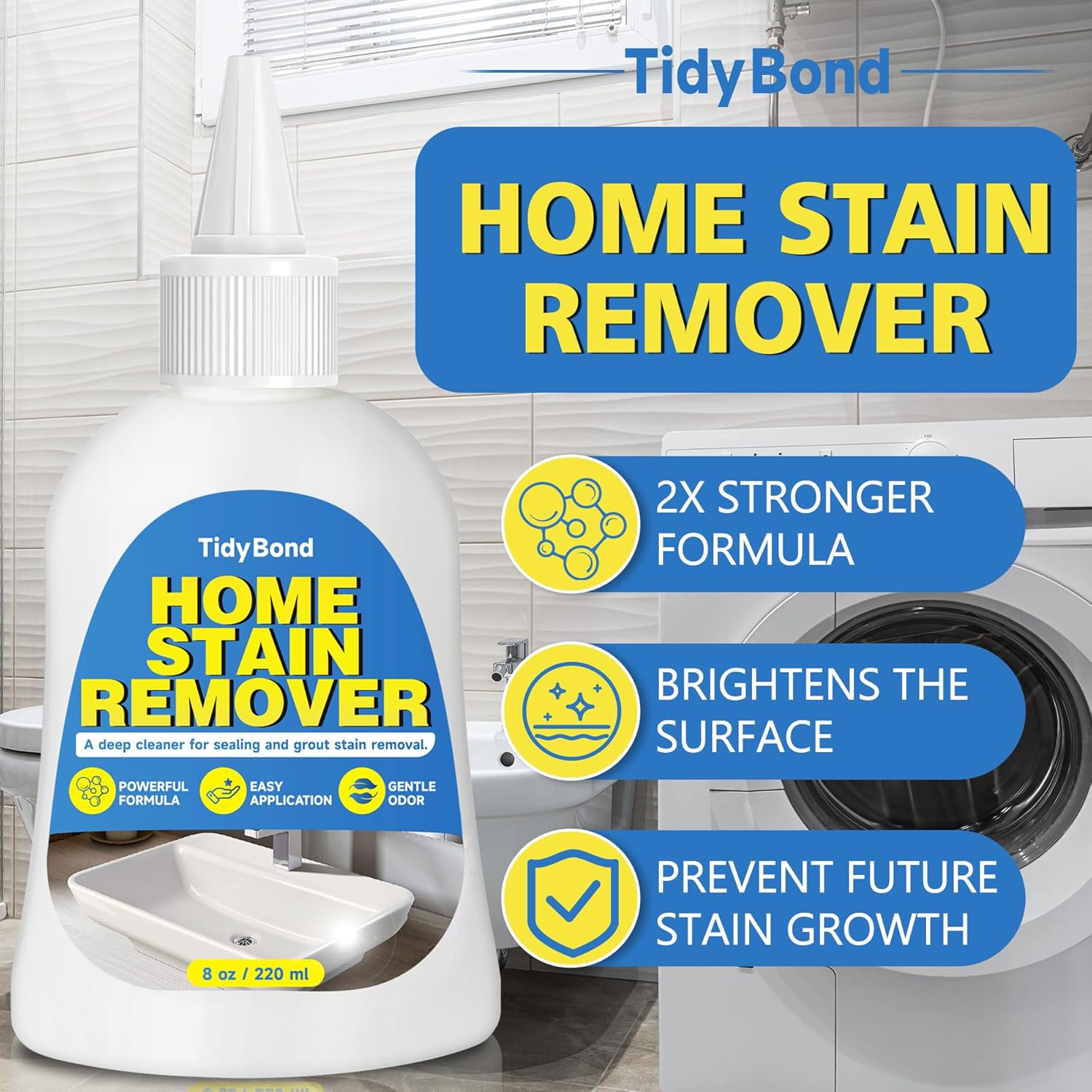 TidyBond Seal Grout Stain Remover Gel 8 fl oz