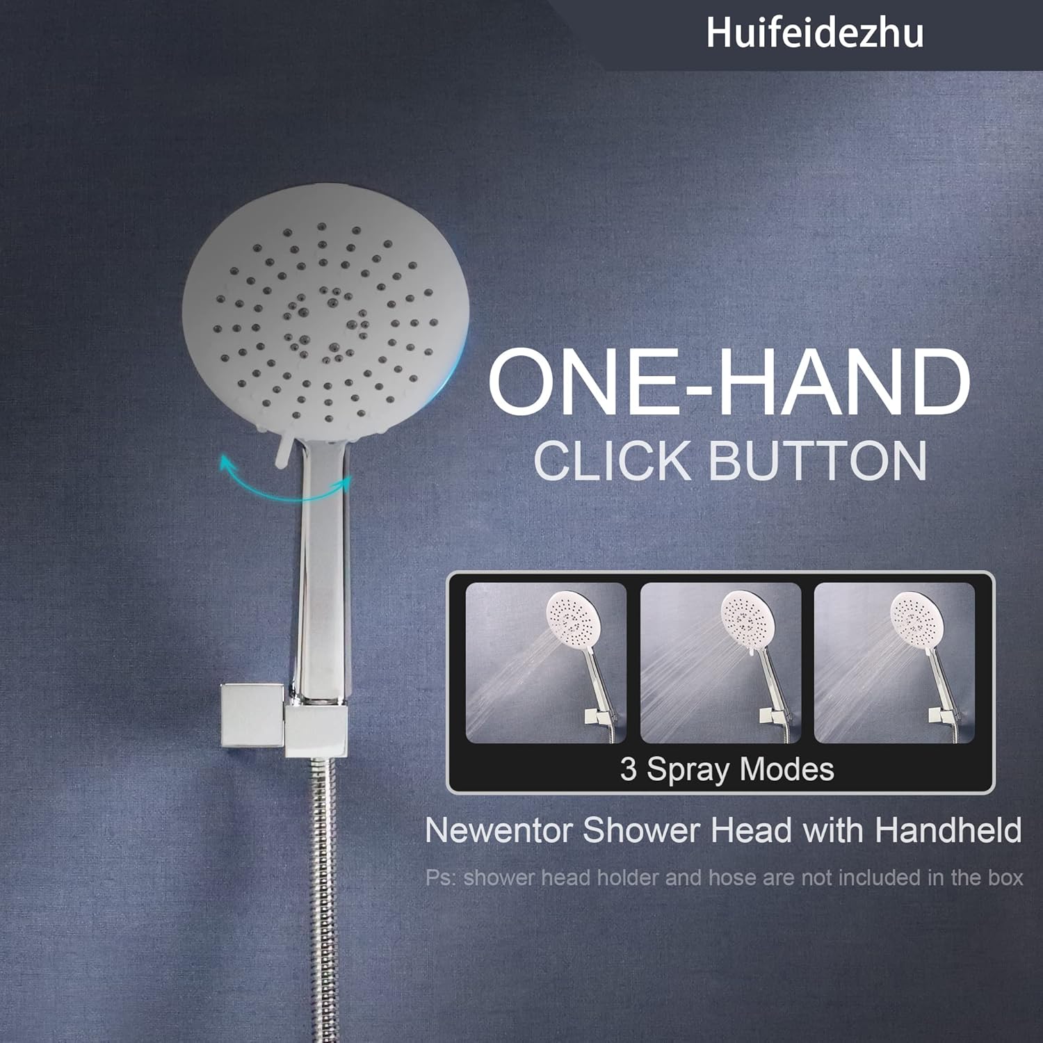 Huifeidezhu 3-in-1 Handheld Shower Head