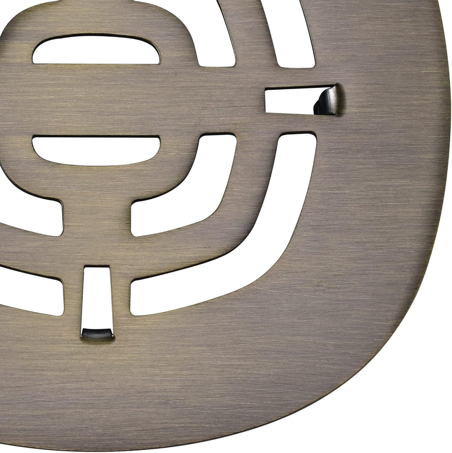 Bropury Snap-in Stainless Steel Shower Drain Grid Antique Bronze