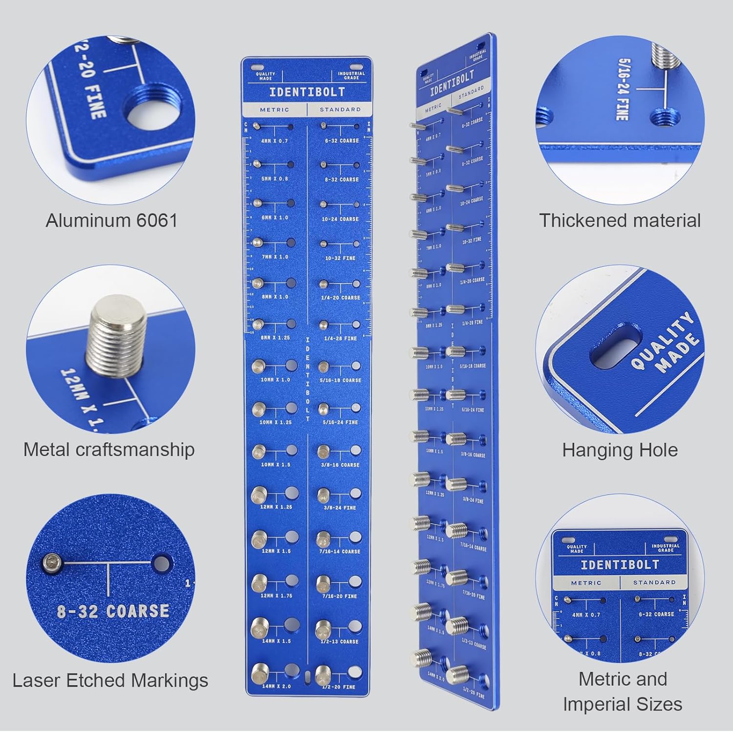 Sendoger Thread Checker for Nuts and Bolts