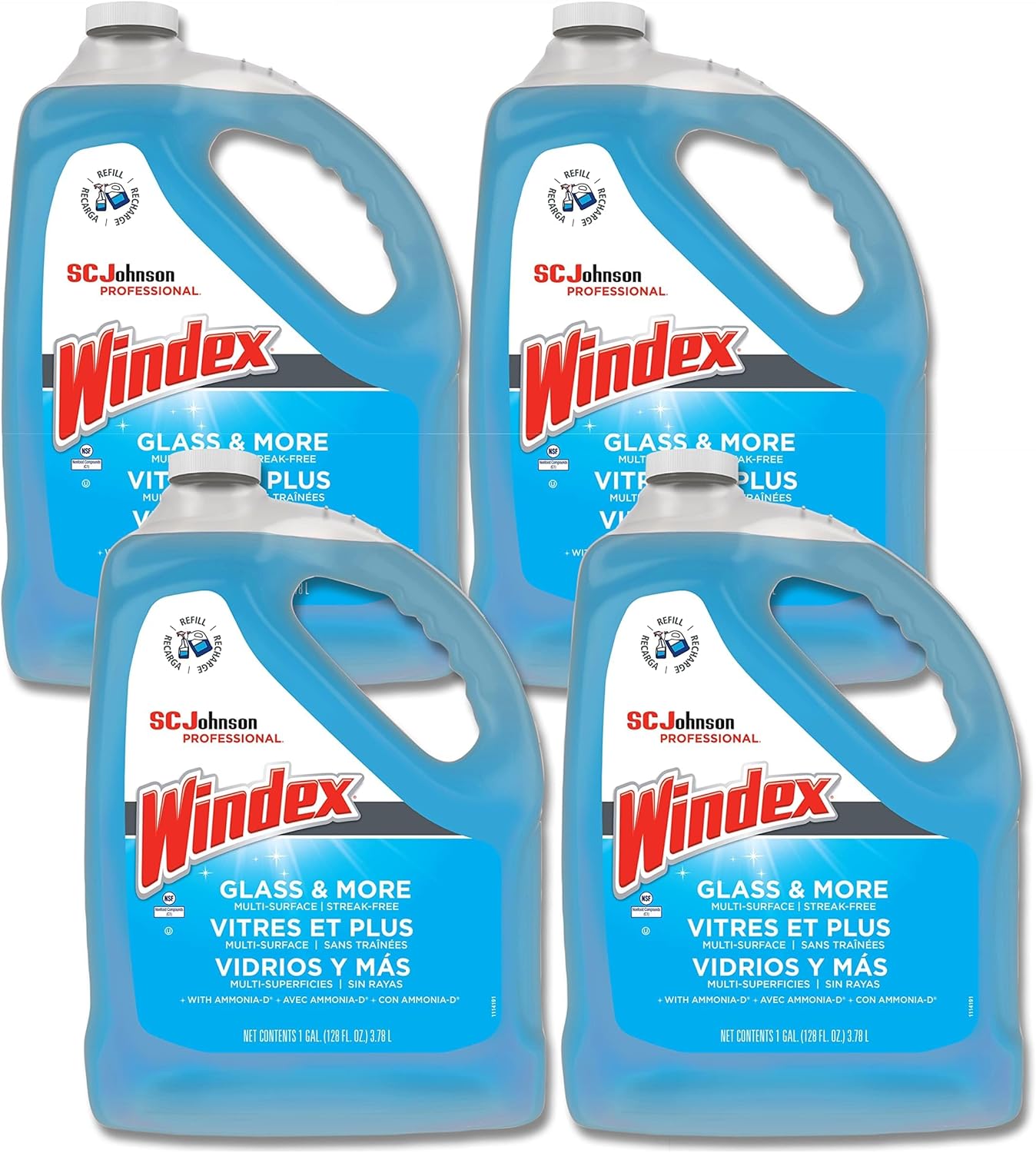 SC Johnson Professional Windex 128 Oz Glass Cleaner