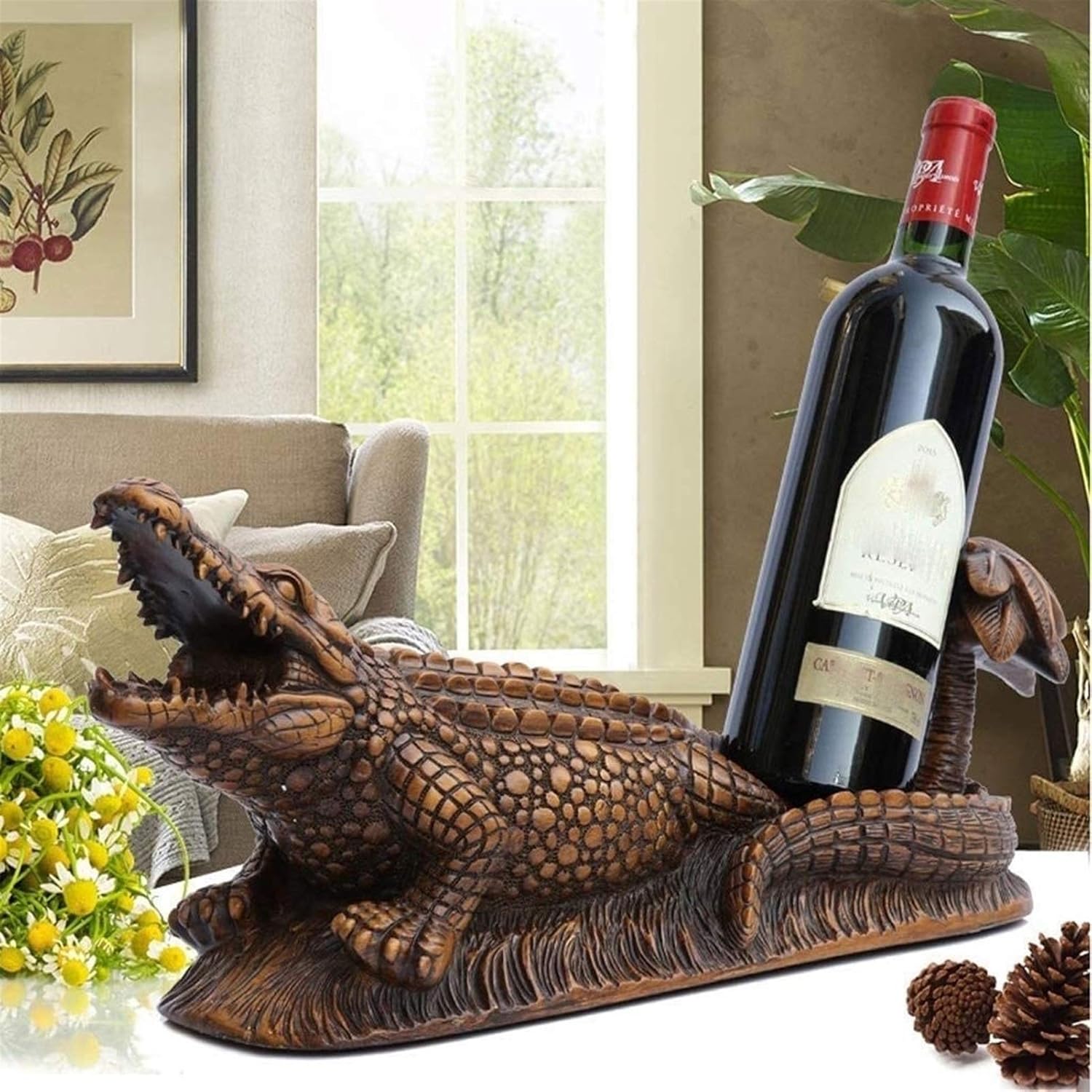 Wine Bottle Holder Elegant Wine Rack Home Office Display Stand
