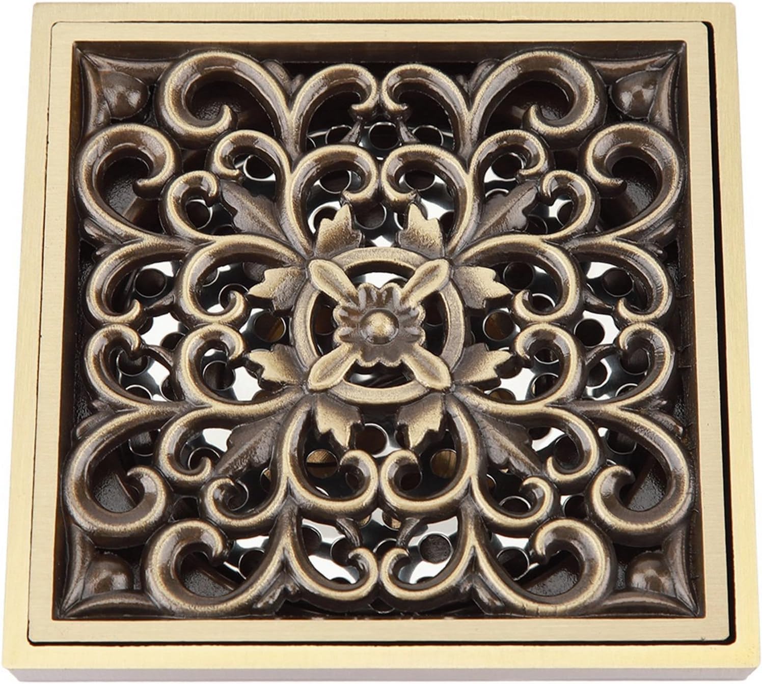 Antique Brass Floor Drain Cover for Bathroom