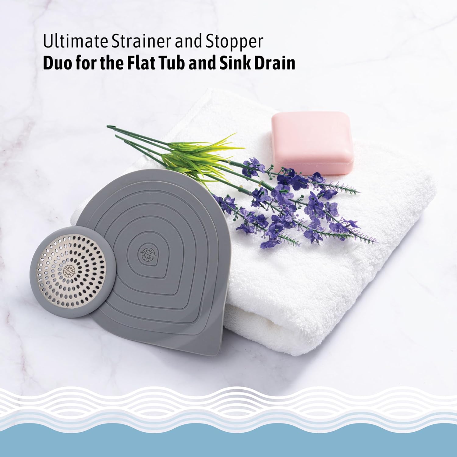 Shower Ring and Stop Ring Bundle Gray