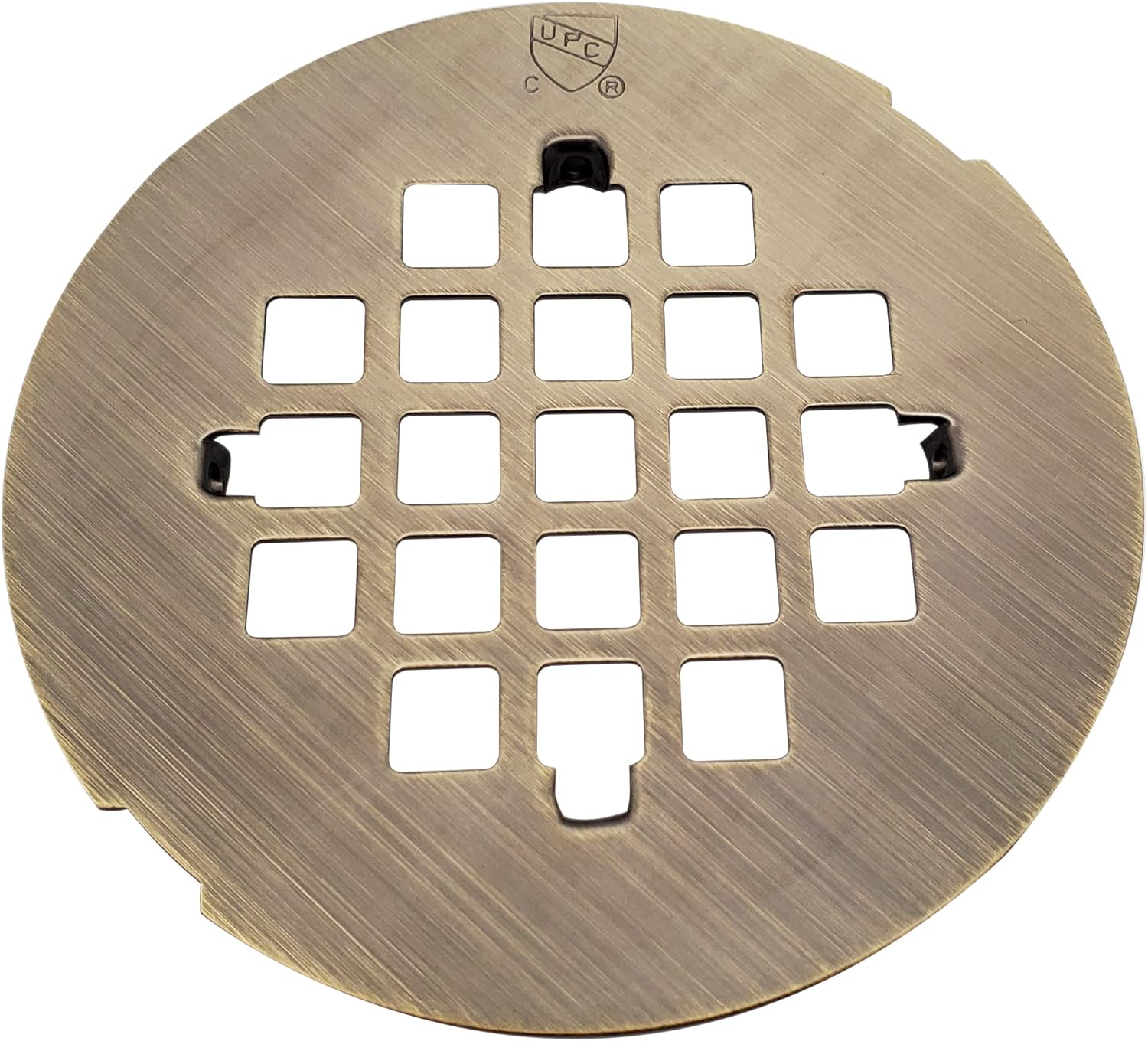 Westbrass 4-14 OD Casper Brass Snap-In Shower Strainer Grid