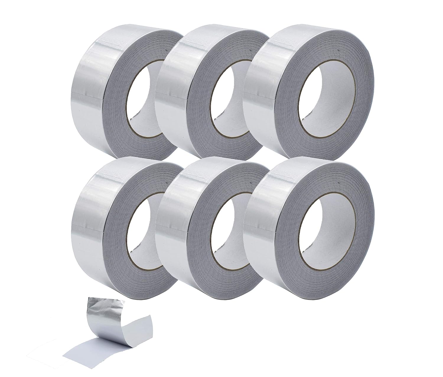 Syurund 2in x 55yd Aluminum Foil Duct Tape 6-Pack