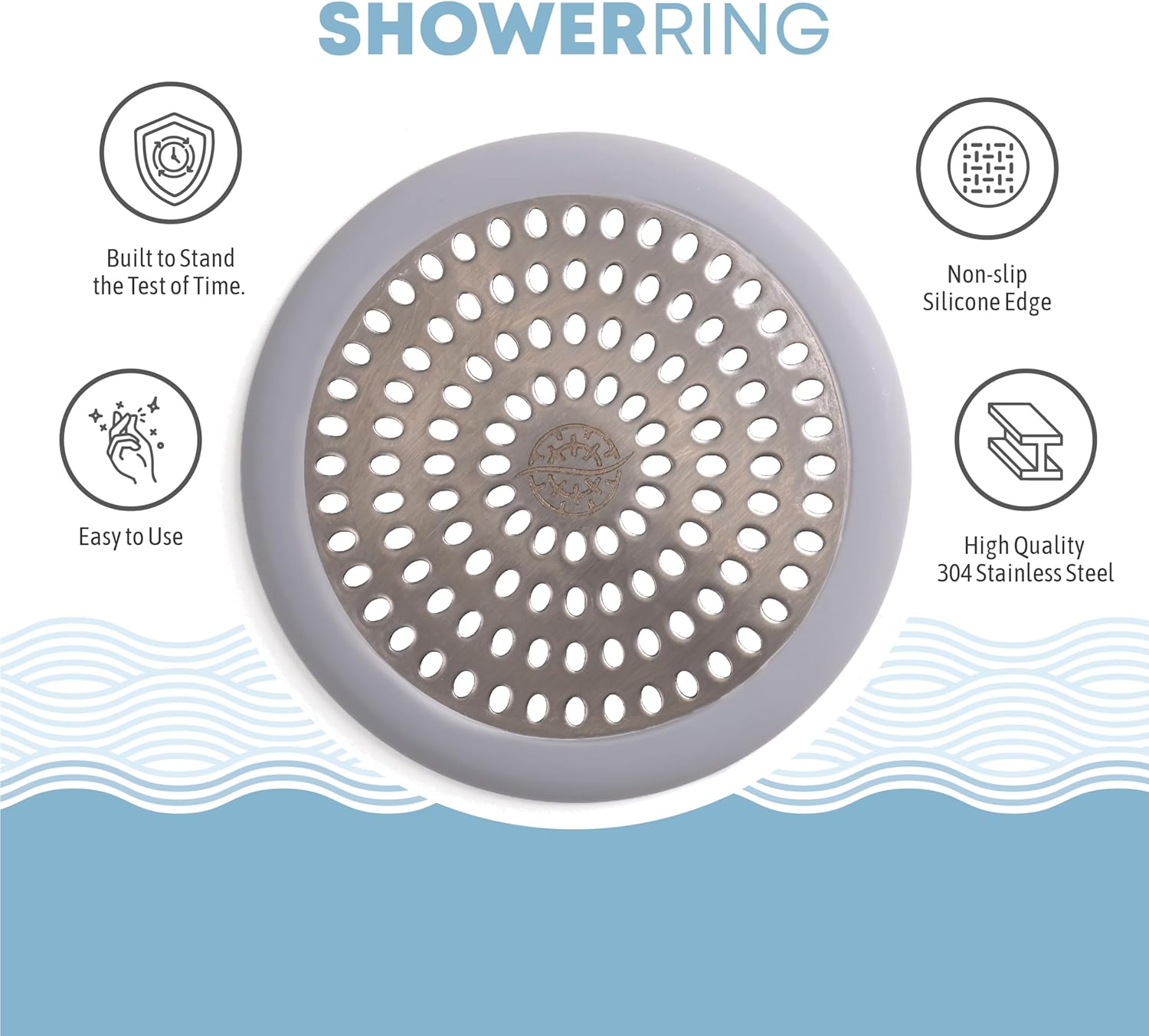 Shower Ring and Stop Ring Bundle Gray