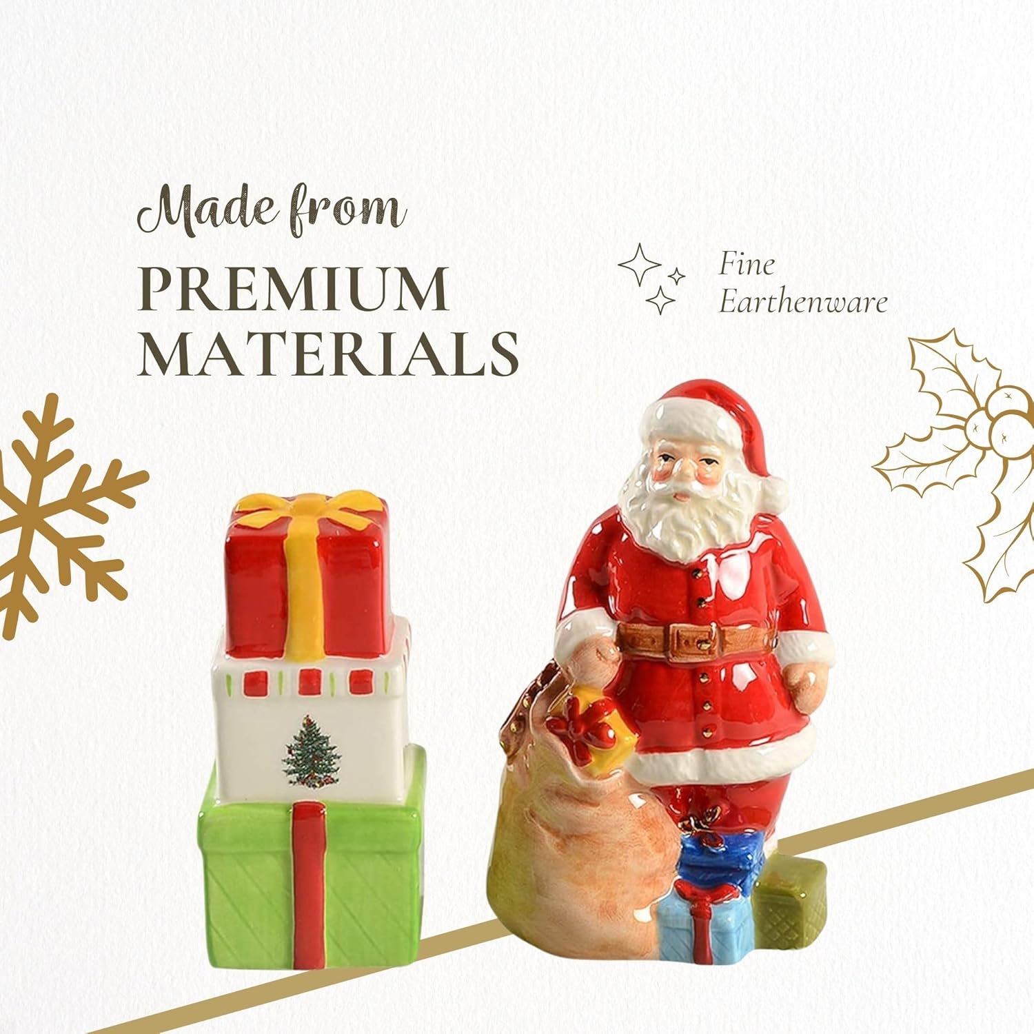 Spode Christmas Tree Salt Pepper Shaker Set 2-Piece