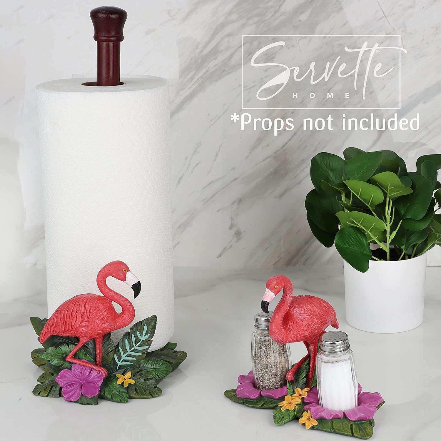 Flamingo Salt Pepper Shaker Set by Servette Home