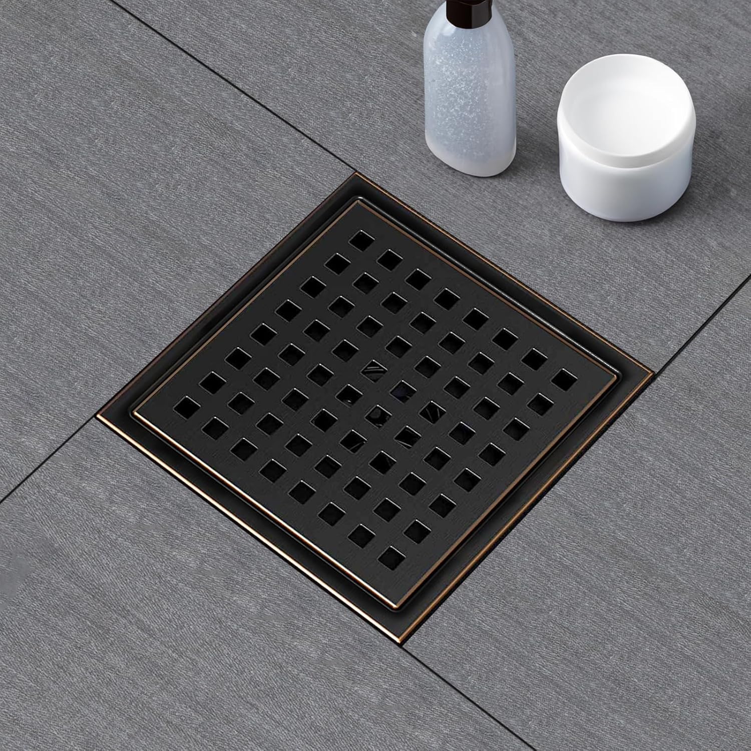SaniteModar 6 Inch Shower Floor Drain with Flange