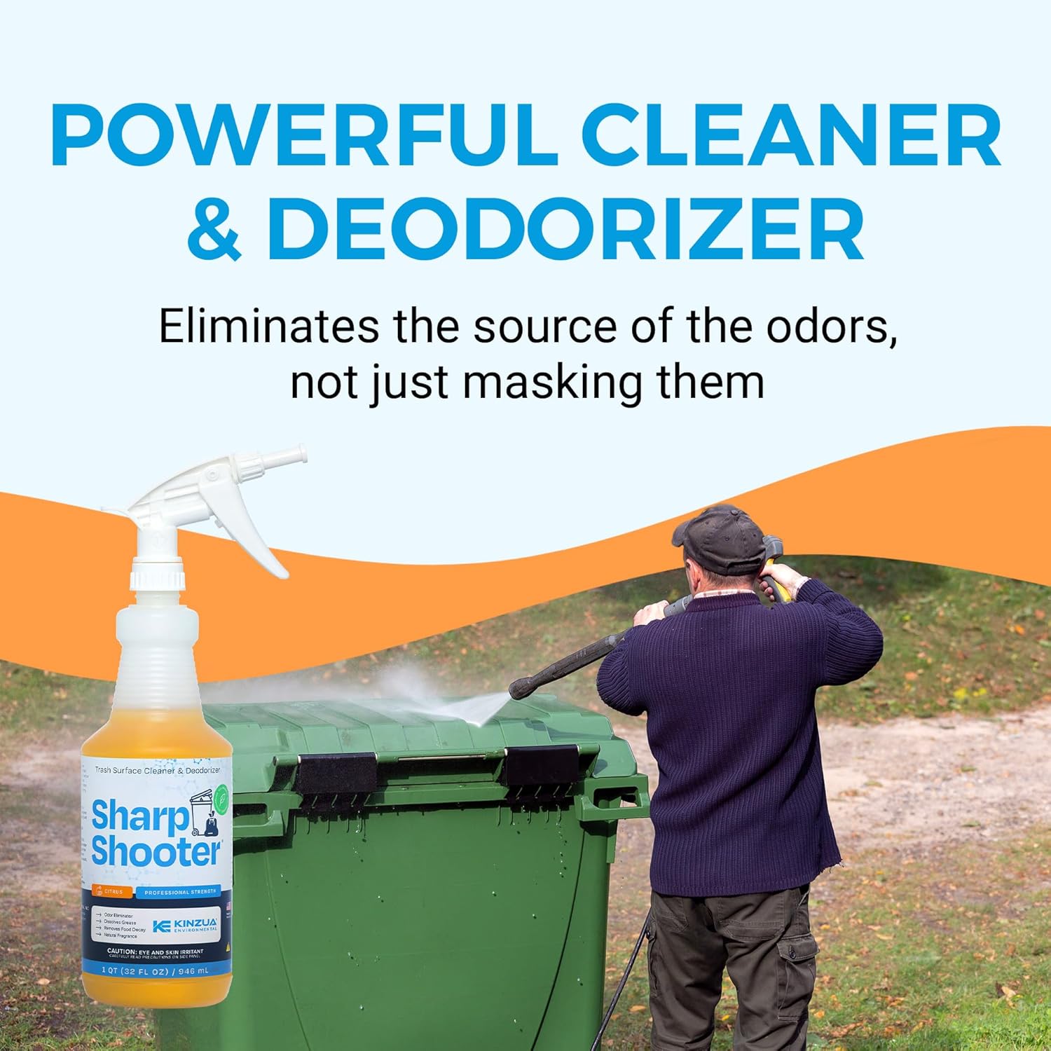 KINZUA ENVIRONMENTAL Sharpshooter 32 oz Foam Cleaner