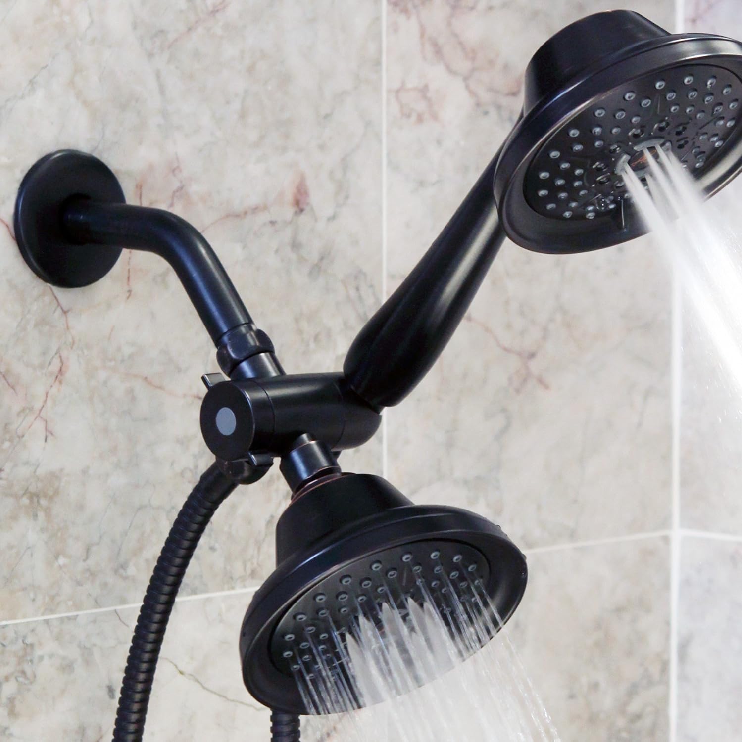 Aqua Elegante 6 Inch Stainless Steel Shower Arm with Flange