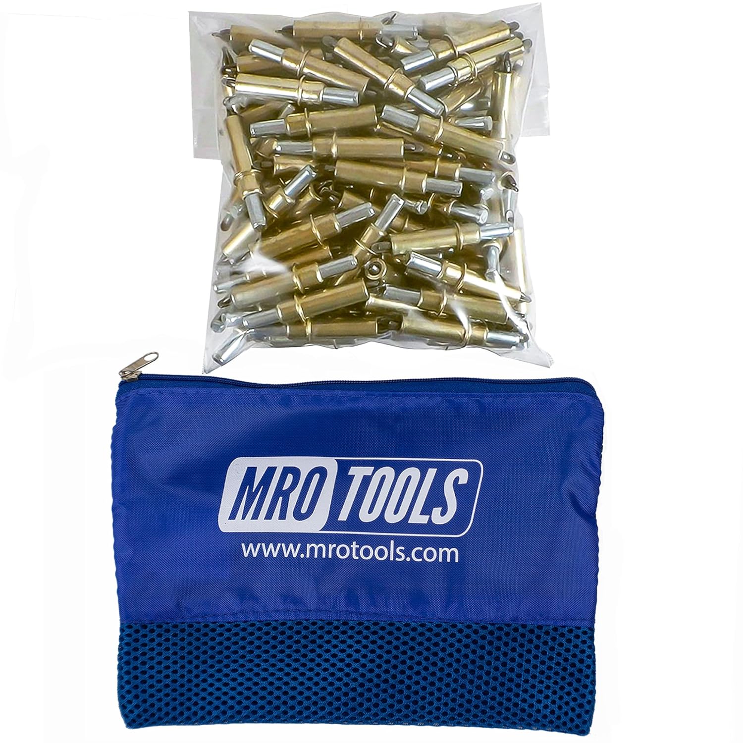 100PCS 316 Cleco Sheet Metal Fasteners with Mesh Carry Bag
