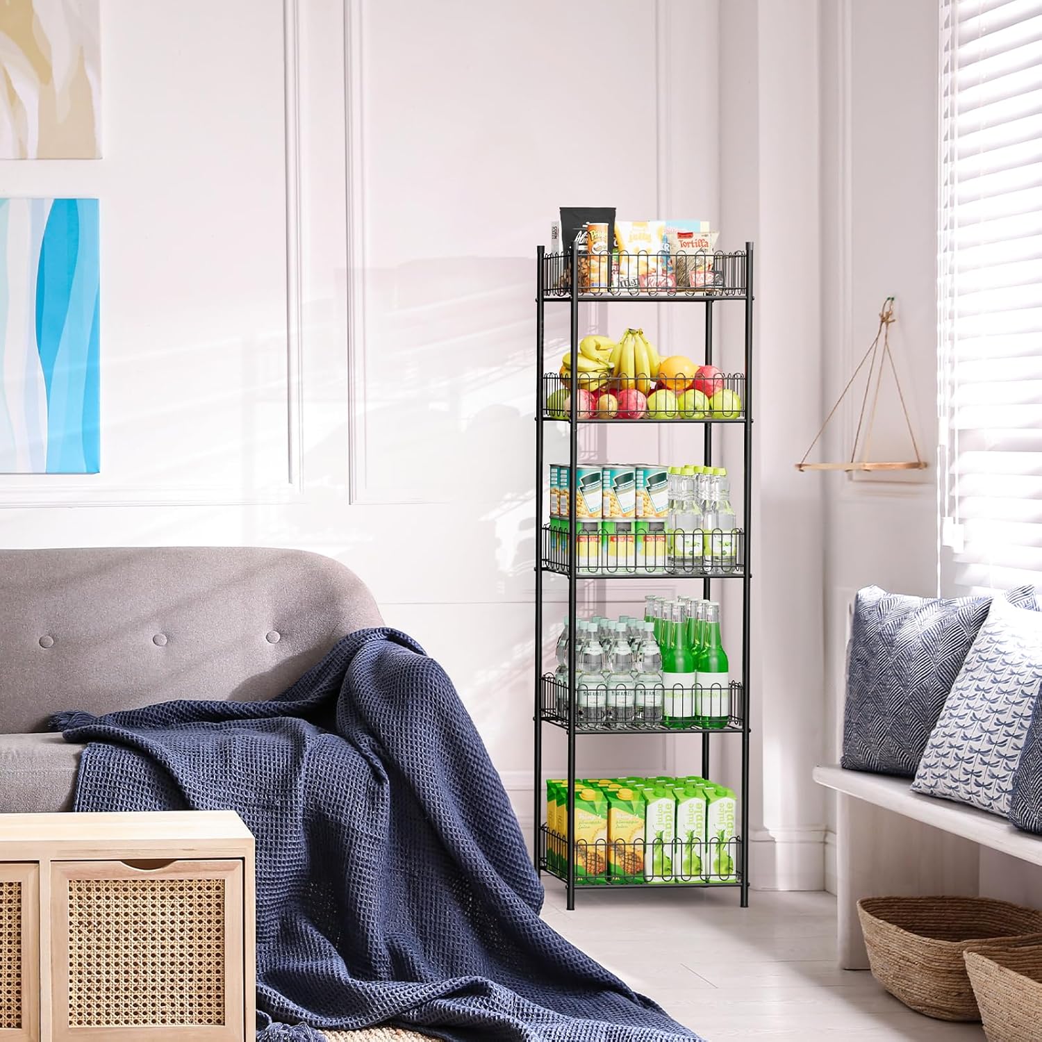 OYEAL 5 Tier Soda Can Organizer for Pantry Kitchen