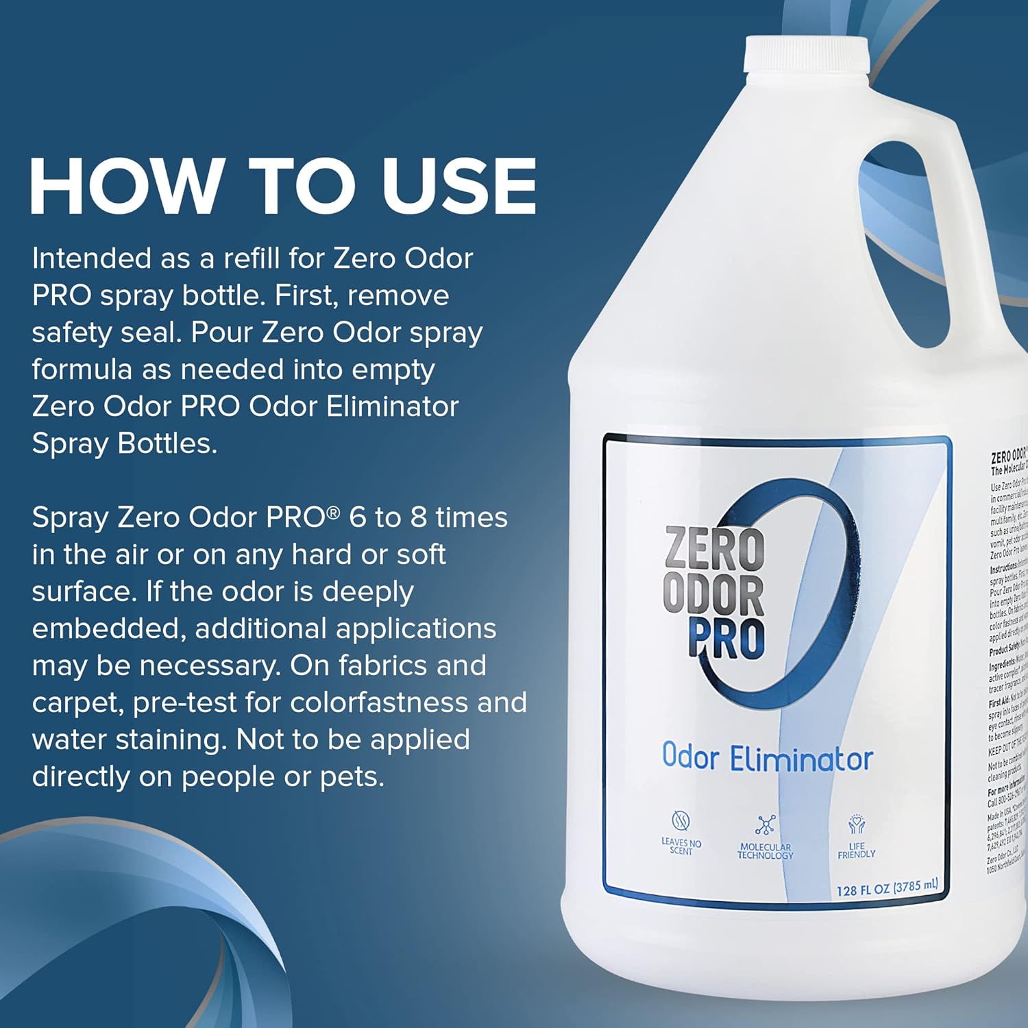 Zero Odor Pro - 128oz Commercial Strength Odor Eliminator Refill 1
