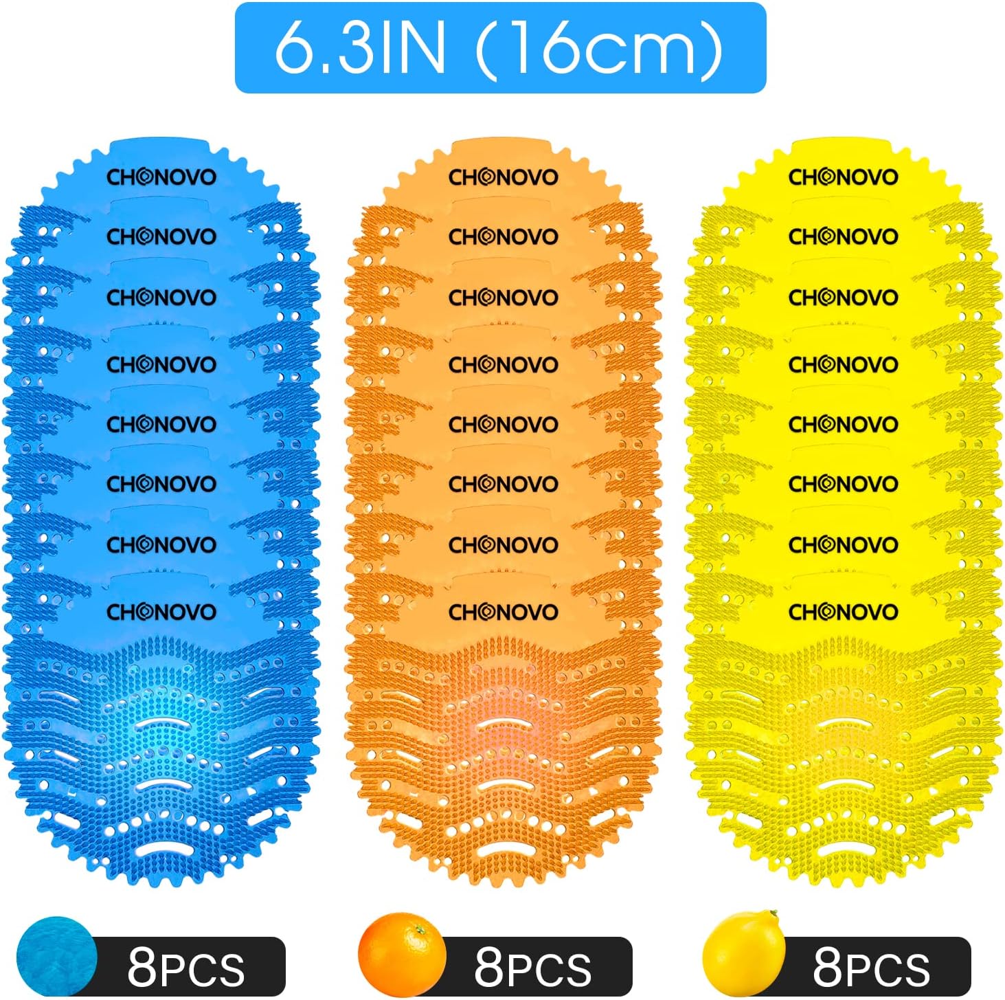 CHONOVO Urinal Deodorizer 24-Pack Scented Mats